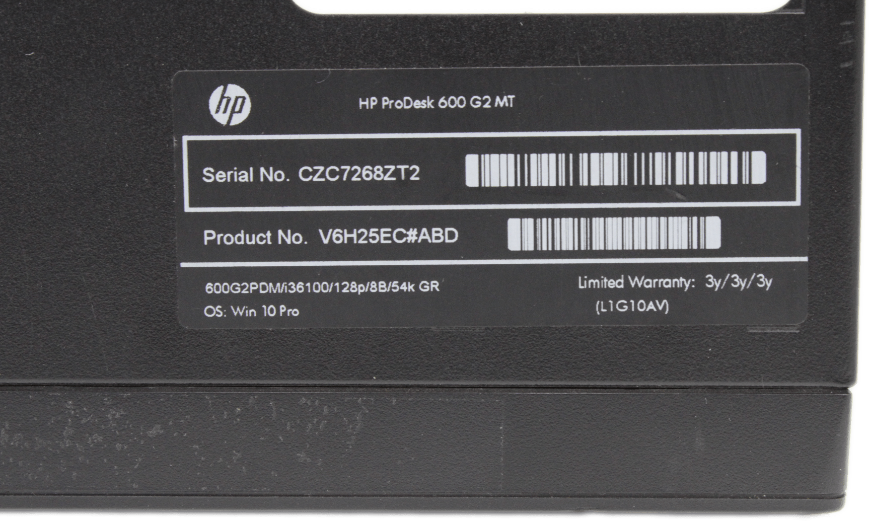 HP ProDesk 600 G2 Mini Tower - Intel i3-6100 3.6 GHz 2 Core - 8GB DDR4 - no SSD | 9563 (Bild 7 von 7)