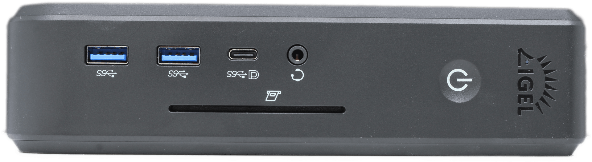IGEL H860C Thin Client AMD V1605B 8GB DDR4 8GB eMMC USB-C SFP Port Standfuß PSU | 10068 — Vorderansicht (Bild 5 von 6)