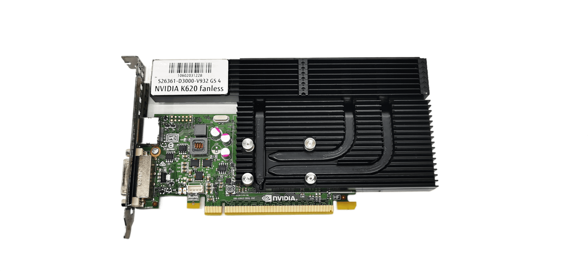 Nvidia Quadro K620 Fanless 2GB DDR3 1xDisplayPort 1xDVI | 188 (Bild 1 von 3)