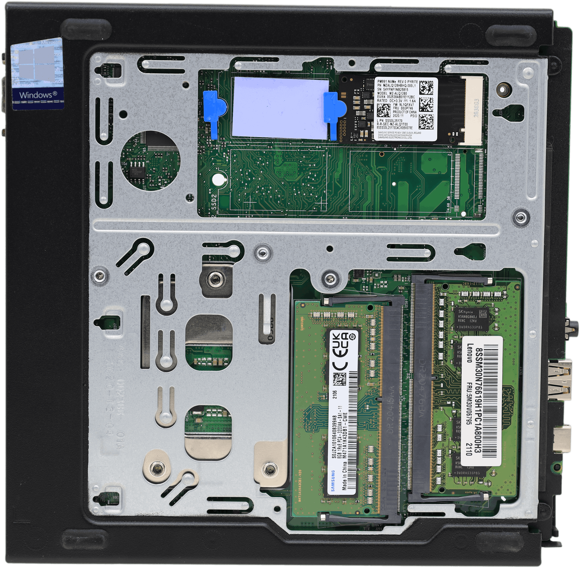 Lenovo ThinkCentre M70q Mini PC - i3-10100T 16GB DDR4 128GB M.2 SSD + PSU +Win11 | 10507 (image 6 of 7)