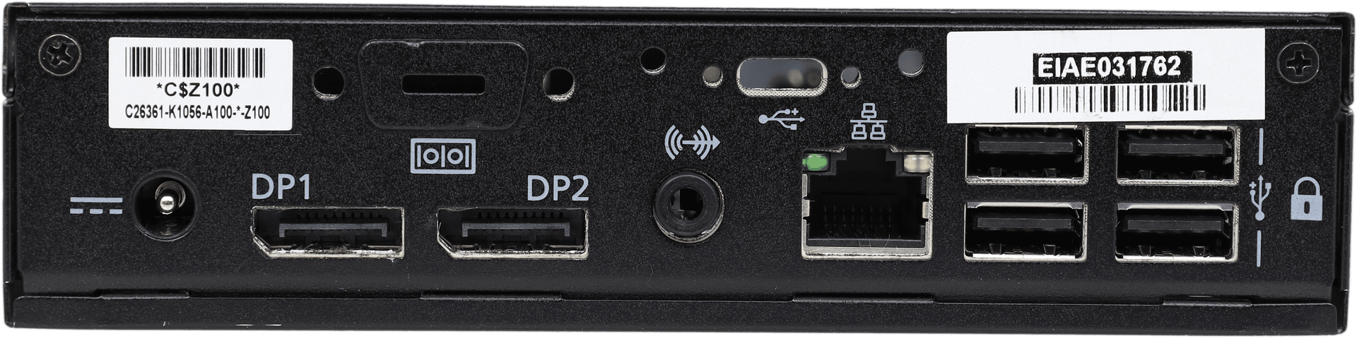 Fujitsu Futro S7010 ThinClient - Intel Celeron J4125 - 4GB DDR4 No SSD +PSU | 10382 — Rückansicht (Bild 4 von 7)