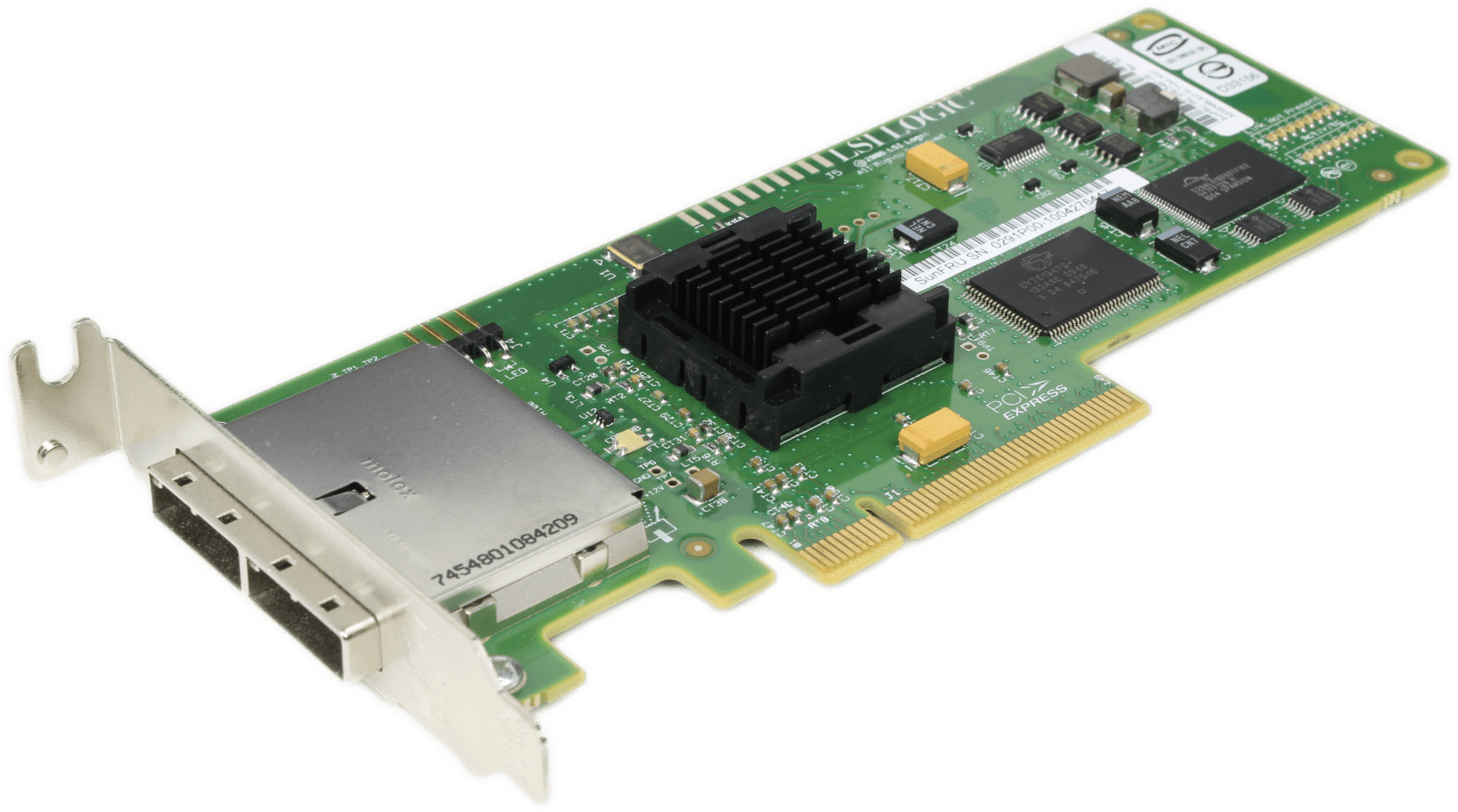 LSI - Sun SAS3801EL-S Dual Port 3 Gb SAS Server Adapter PCIe x8 - 375-3487-05 | 9822 (image 2 of 6)