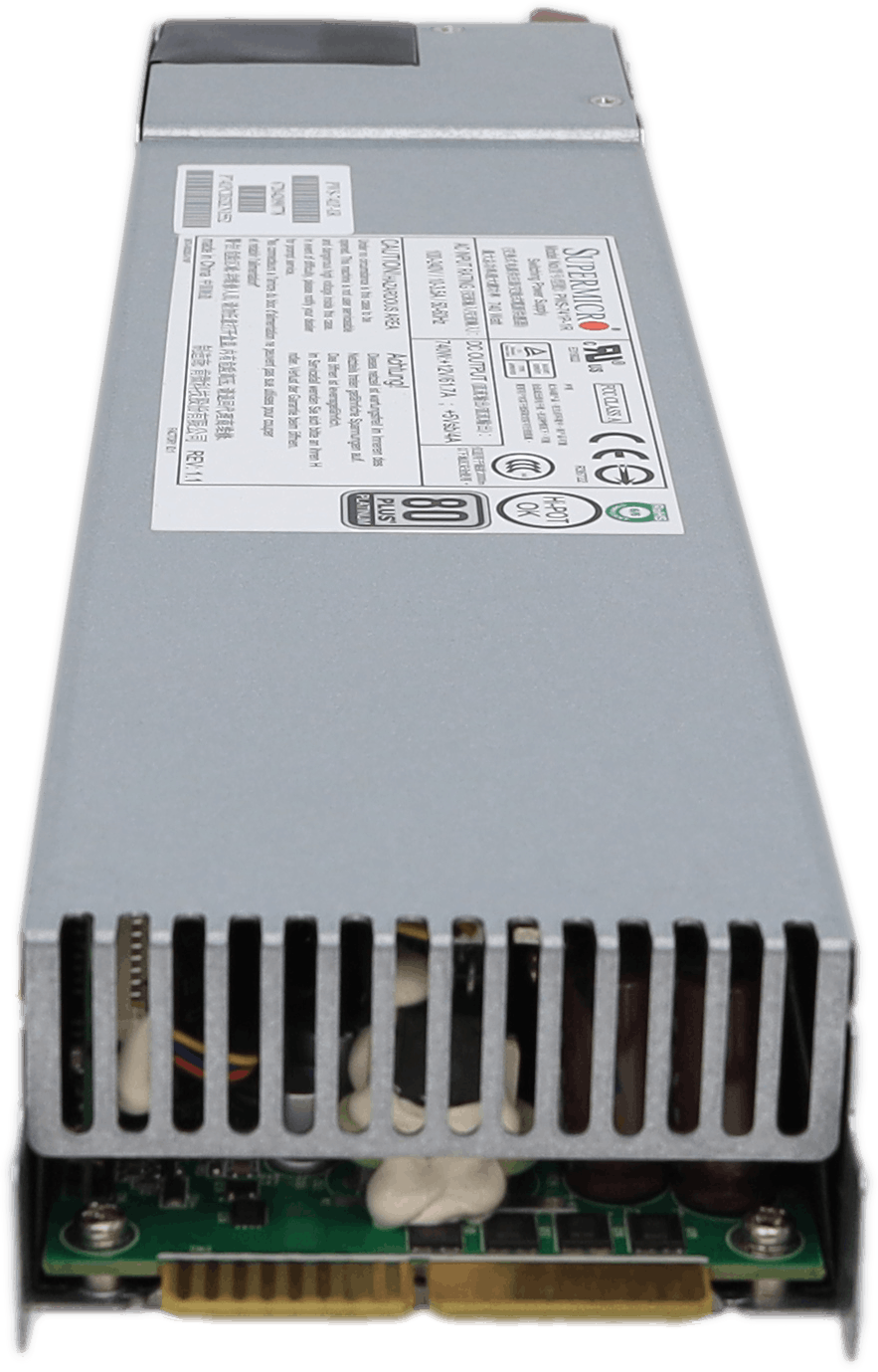 Supermicro - 740W 80+ Platinum Power Supply Unit - PWS-741P-1R - 672042090778 | 10492 (image 3 of 5)