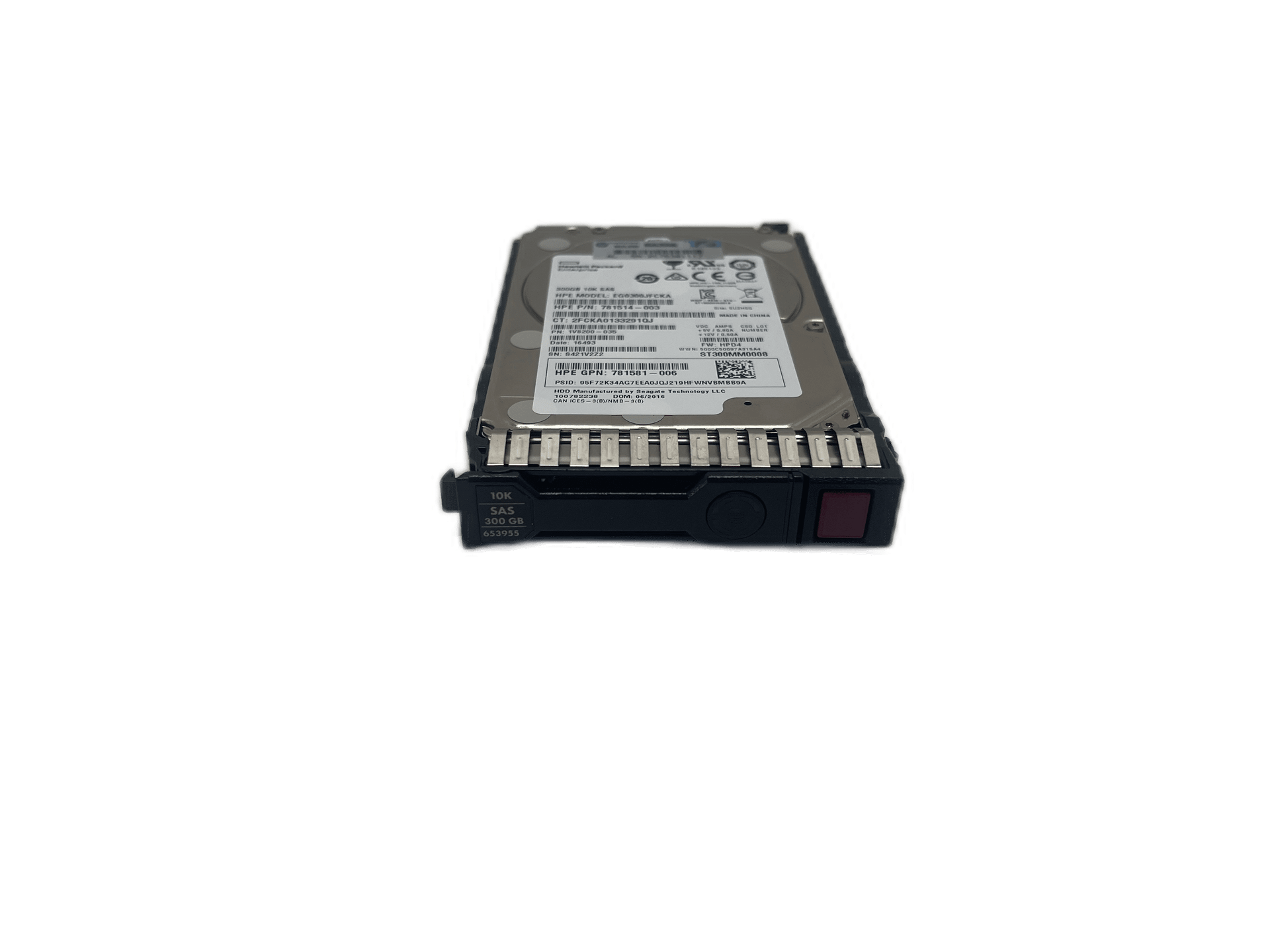 HP 781581-006 300 GB SAS Enterprise SFF 2,5 Zoll SAS 12 Gbit/s 10K Festplatte | 31 (Bild 1 von 3)