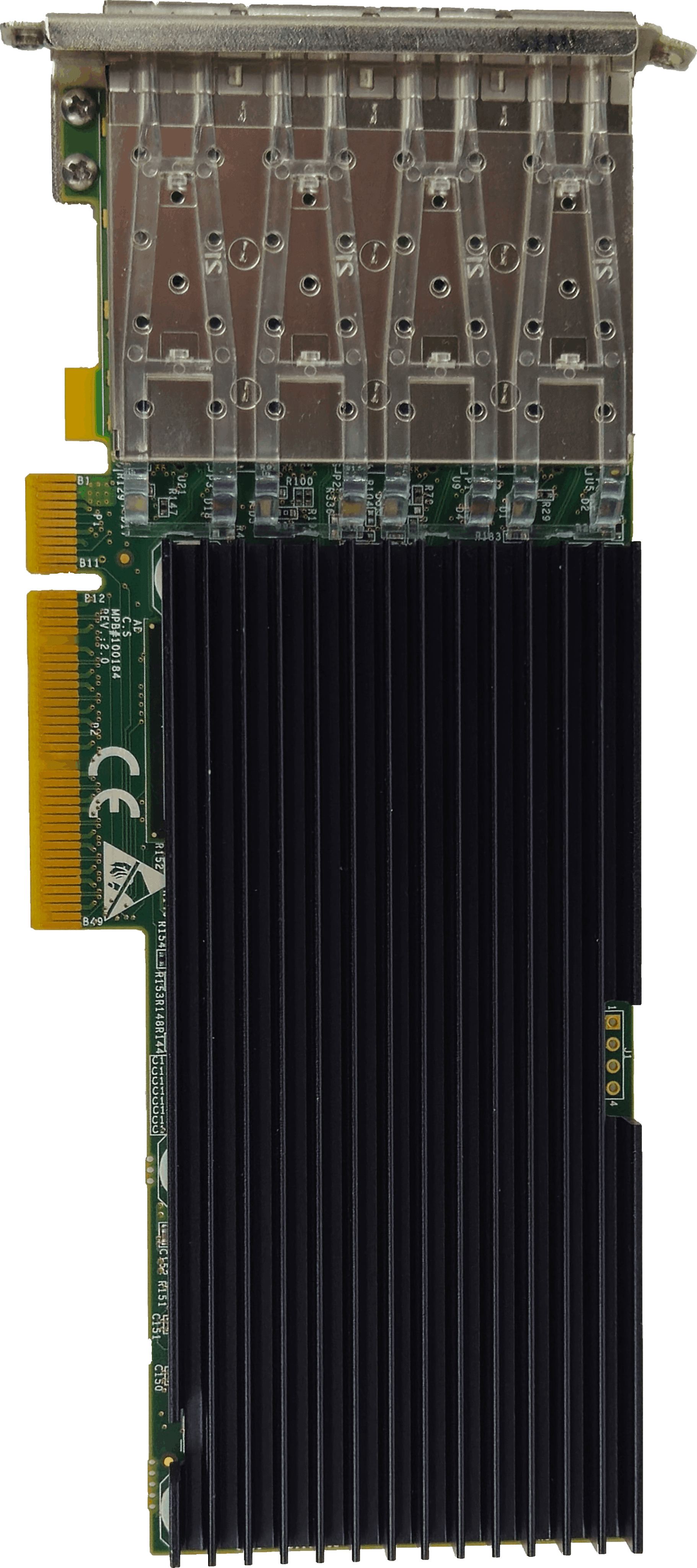 Silicom 4 Port Adapter - 10Gbps Fibre Channel SFP+ PCIe x8 - PE310G4SPI9L-XR-CX3 | 10333 — Draufsicht (Bild 4 von 6)