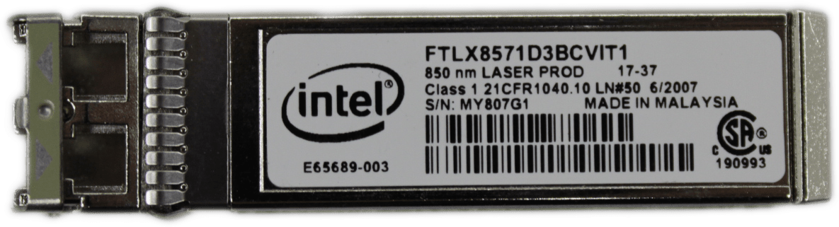 Intel | FTLX8571D3BCVIT1 10GB SFP+ FC Optical Transciever Module - E65689-003 | 9498 (Bild 1 von 6)