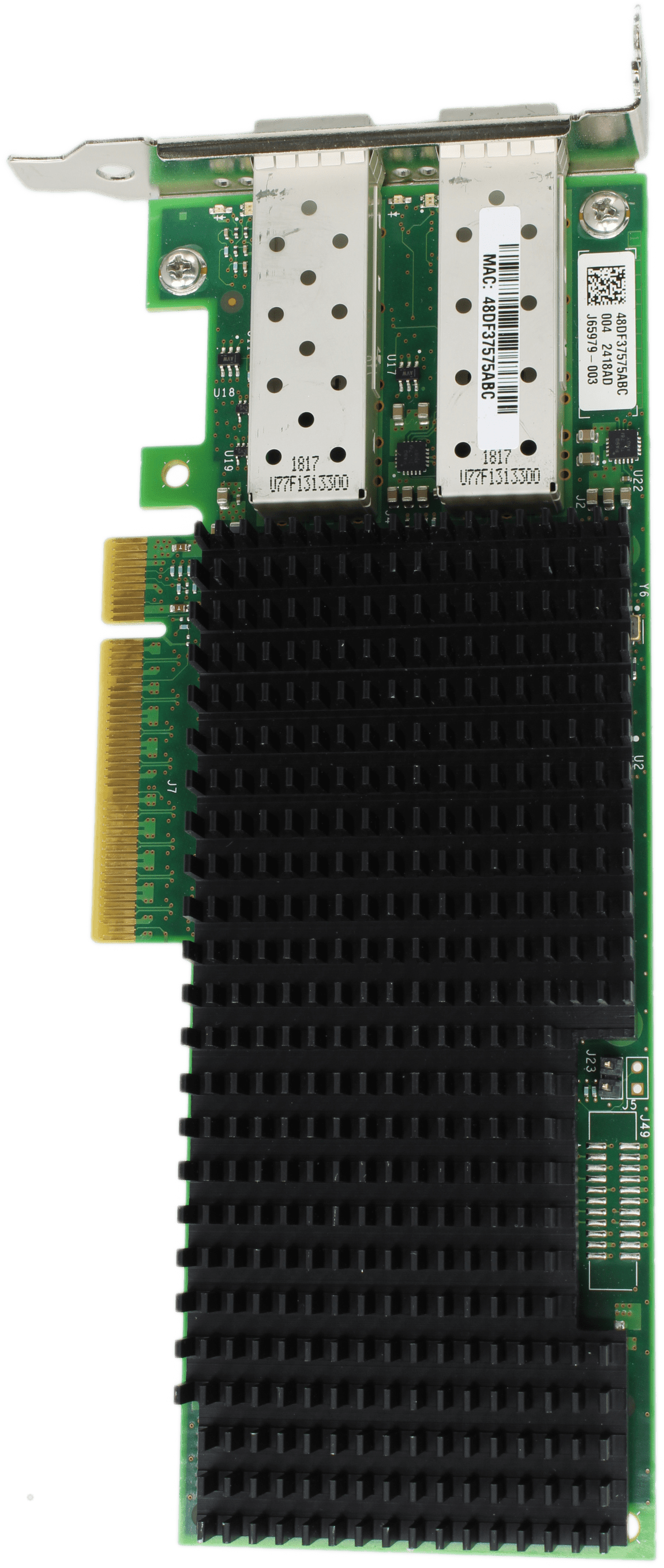 HPE 661SFP28 Dual Port 10/25Gb SFP28 Netzwerkadapter PCIe3.0 x8 870823-001 LP | 10055 — Draufsicht (Bild 5 von 7)