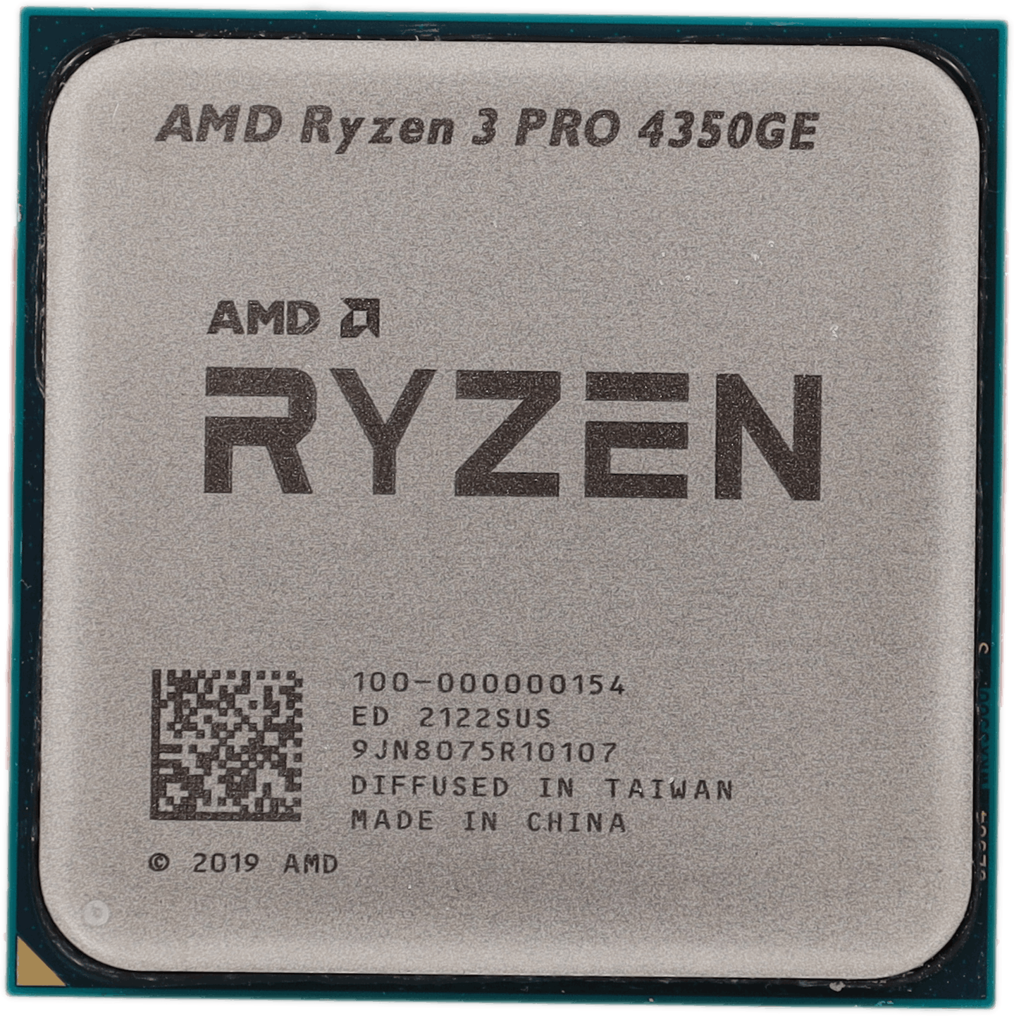 AMD Ryzen 3 PRO 4350GE - 3,5 GHz Grund 4 GHz Boosttakt 4 Core 8 Threads AM4 35W | 10628 (Bild 1 von 2)