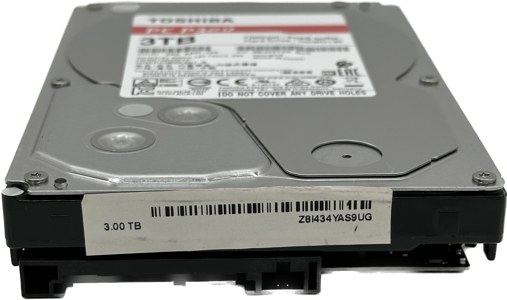 Toshiba P300 SATA III PC Festplatte HDD | 3TB 7200RPM 6 Gb/s 3,5" 64MB | HDWD130 RED | 528 (Bild 3 von 6)