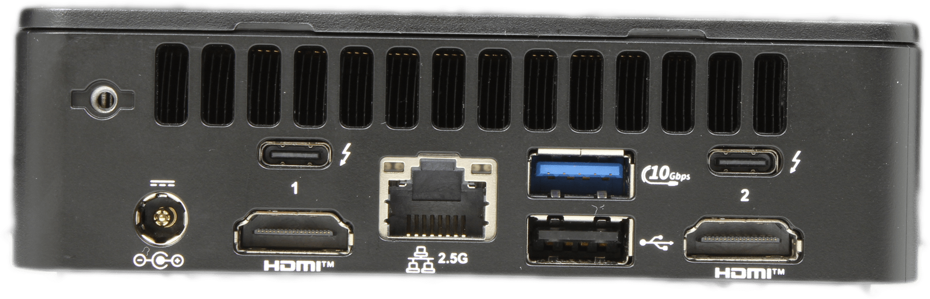 Intel NUC 13ANKi5000 Mini PC Intel i5-1340P 8GB RAM 256GB M.2 Thunderbolt 4 WiFi | 10147 — rear view (image 3 of 6)
