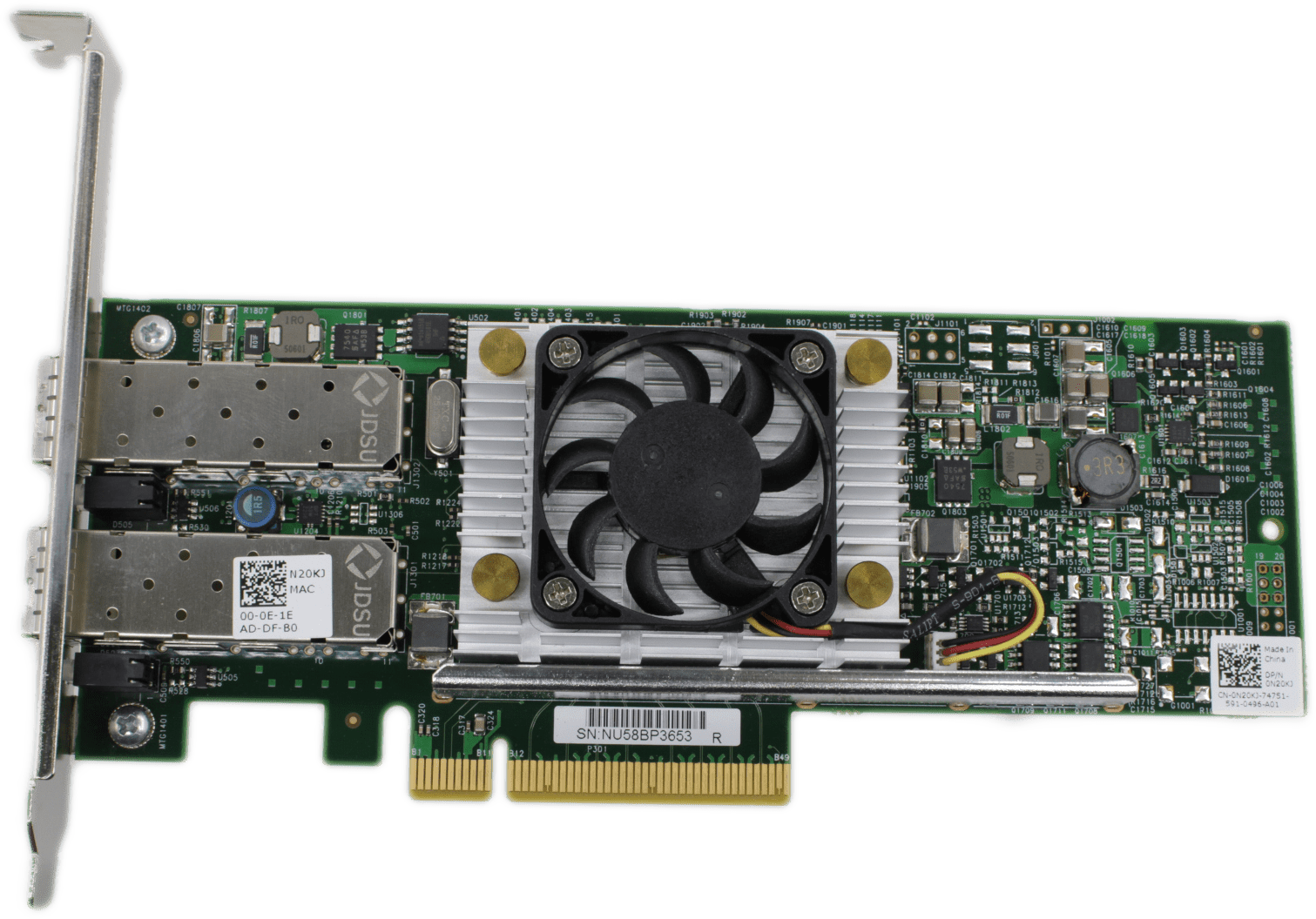 Dell Broadcom Dual Port PCIe x8 10GbE SFP+ Netzwerk Adapter 0Y40PH Full Profile | 9519 (Bild 5 von 6)