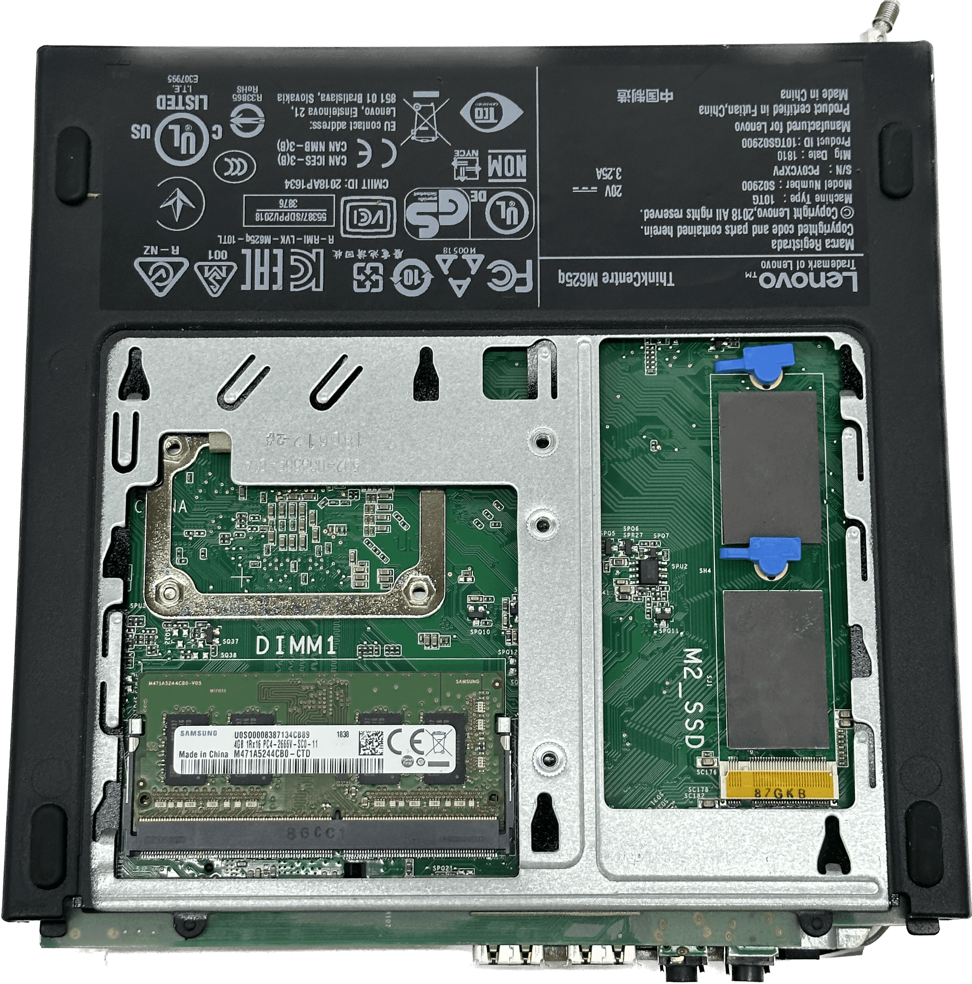 Lenovo ThinkCentre M600 Tiny J3060 4GB RAM 128GB SSD Mini PC WLAN | 574 (Bild 7 von 7)