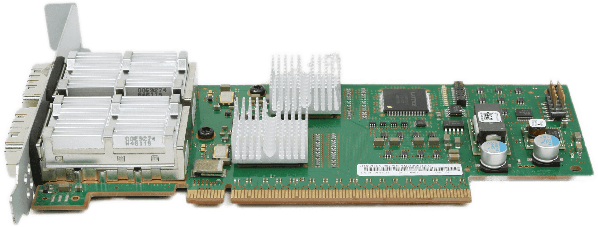 IBM 2-Port Storage Adapterkarte PCIe x16 FP Bracket 98Y7946 98Y7945 98Y6955 | 9941 — Seitenansicht (Bild 3 von 6)