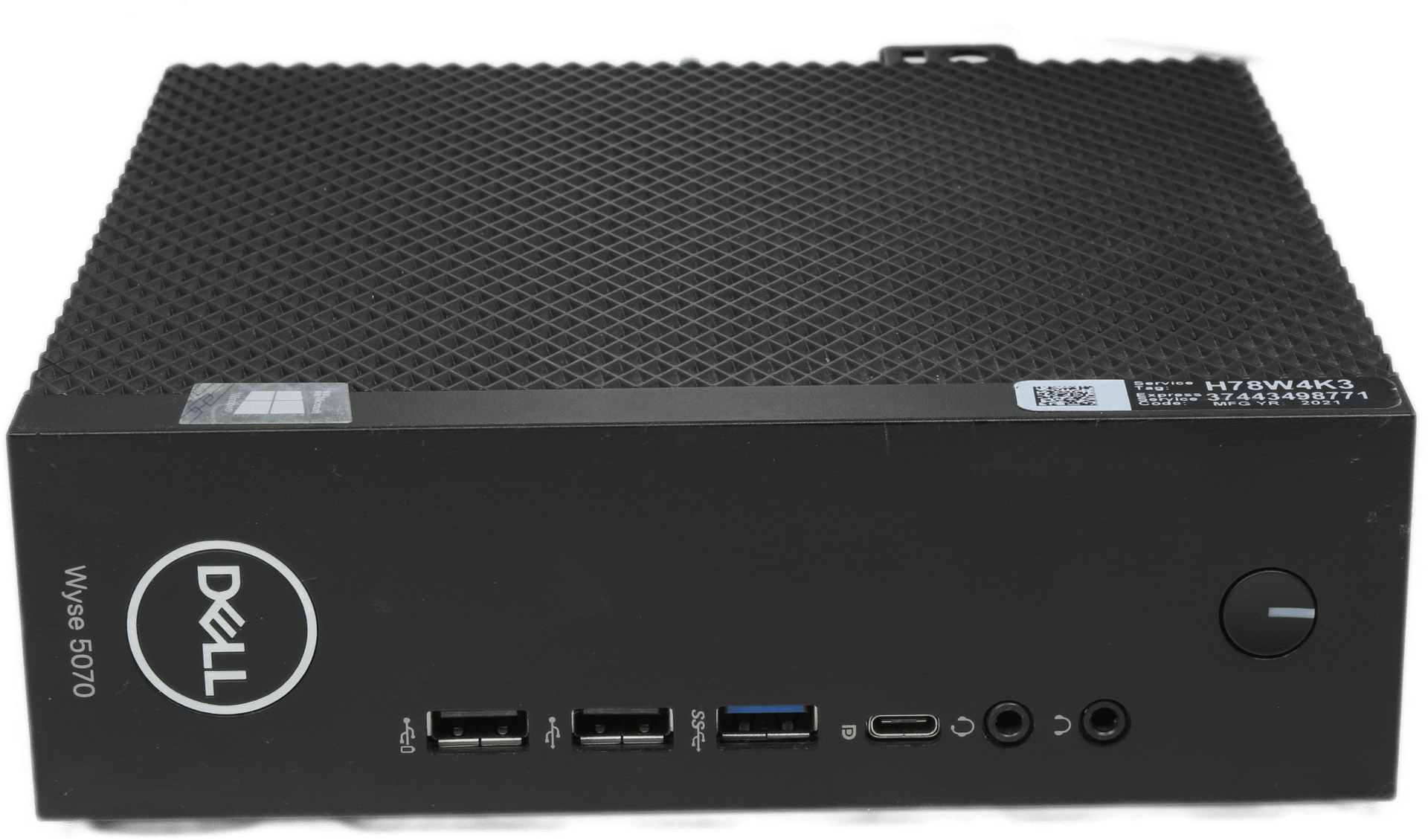 Dell Wyse 5070 Extended Thin Client - Intel Silver J5005 8 GB DDR4 RAM - No PSU | 10040 — Vorderansicht (Bild 3 von 6)