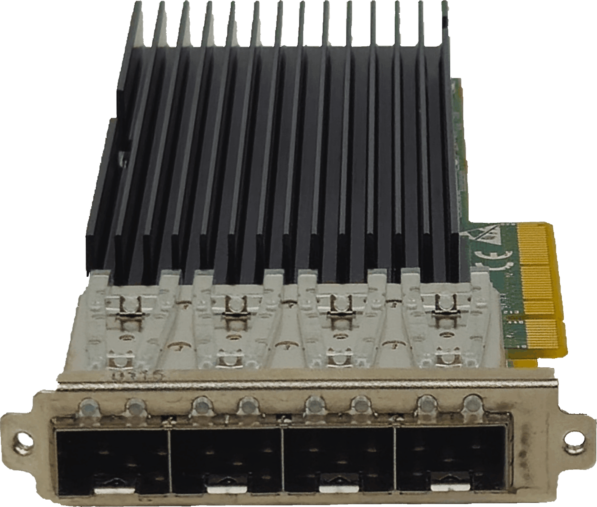 Silicom 4 Port Adapter - 10Gbps Fibre Channel SFP+ PCIe x8 - PE310G4SPI9L-XR-CX3 | 10333 — Vorderansicht (Bild 2 von 6)