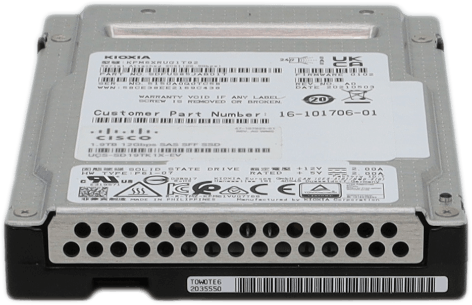 Kioxia KPM6XRUG1T92 1,9 TB SSD - 2,5" SAS-4 - UCS-SD19TK1X-EV 16-101706-01 | 10536 (Bild 2 von 4)