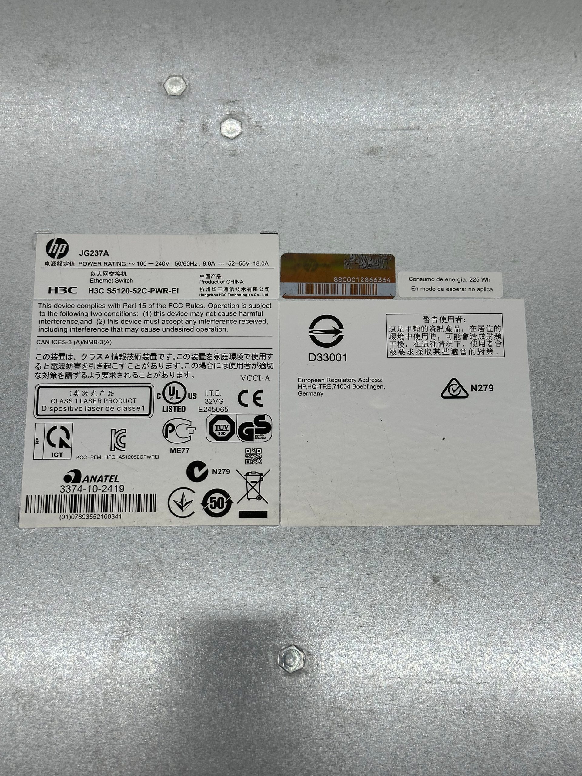 HP A5120-48G-PoE+ | 48-Port Gigabit PoE Network EI Switch | JG237A H3C S5120-52C | 537 (Bild 6 von 6)
