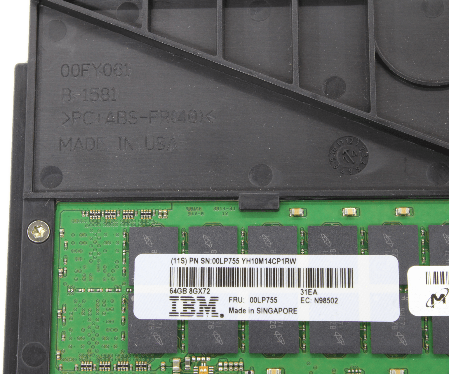 Micron | 64 GB for IBM Server RAM 8Gx72 | MT152KLS8G72M3Z-1G6E2B50A FRU: 00LP755 | 9294 (Bild 3 von 6)