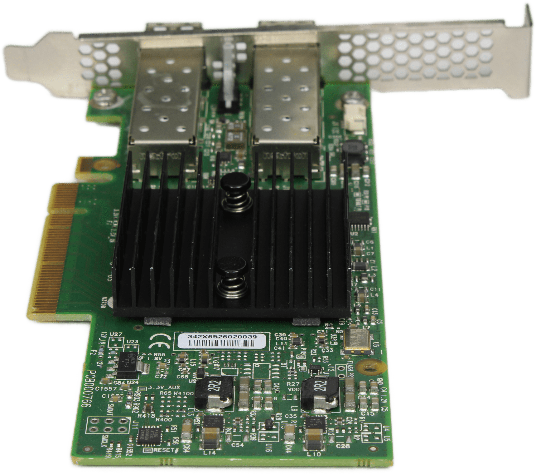 Dell Mellanox ConnectX-3 10GbE 2Port SFP+ Adapter PCIe x8 CX322A 0W0RM9 + GBIC | 9988 — Rückansicht (Bild 5 von 7)