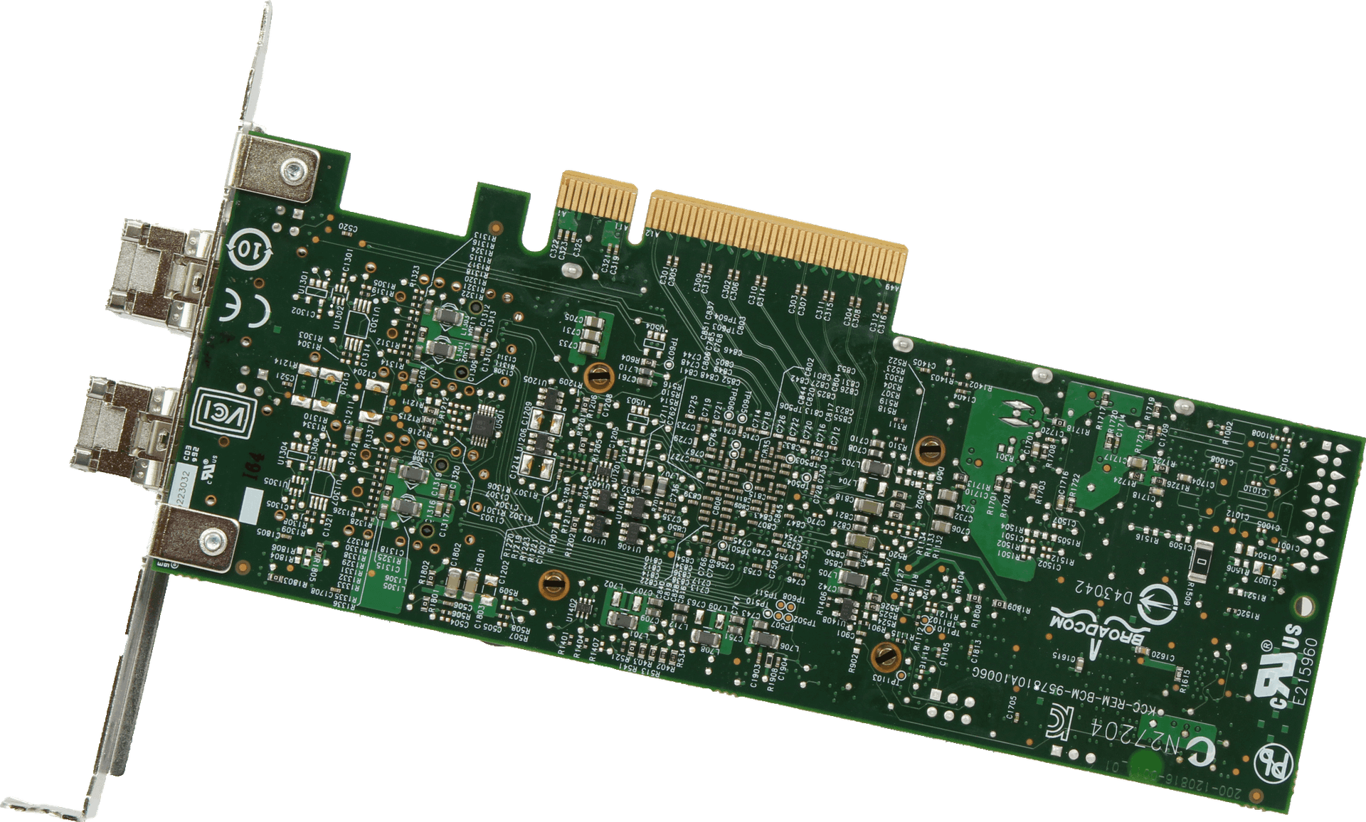Dell BroadCom - Dual Port 10 Gbps Fibre Channel - CN-0N20KJ-74751-57H-0167-A01 | 10325 — rear view (image 2 of 7)