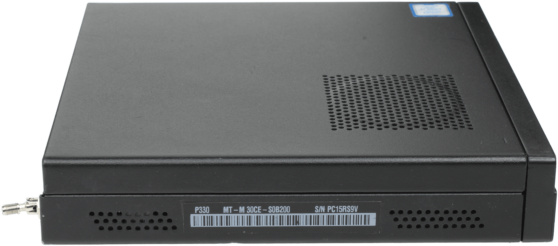 Lenovo ThinkStation P330 Tiny PC i5-8400T - 8GB RAM - 256GB M.2 WLAN Win11 +PSU | 10112 — Seitenansicht (Bild 4 von 6)