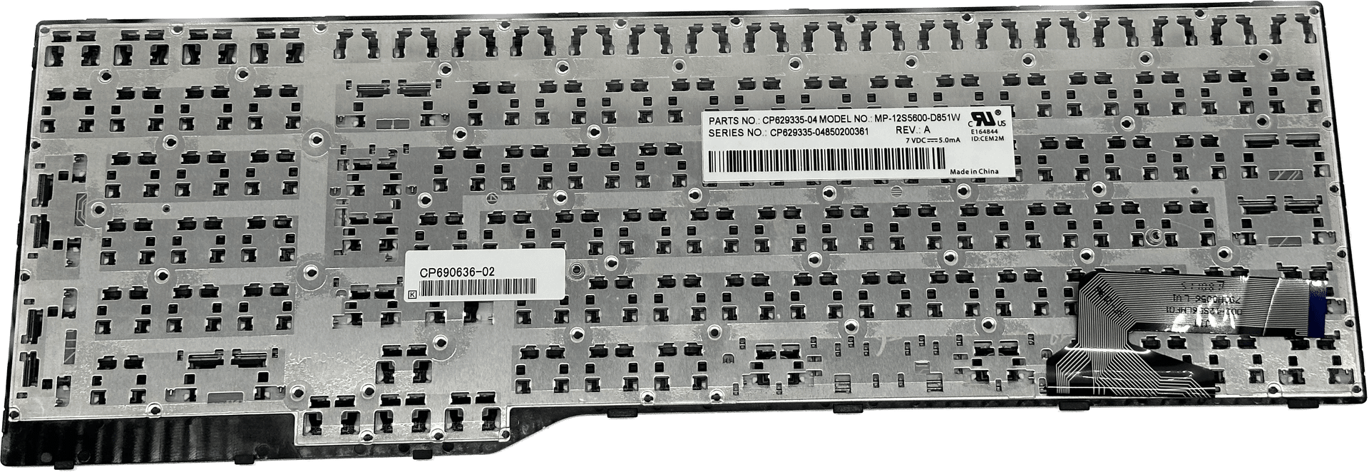Fujitsu LifeBook E557 E556 Laptop Tastatur | QWERTZ | Weiß | CP690636 | 688 (Bild 5 von 6)