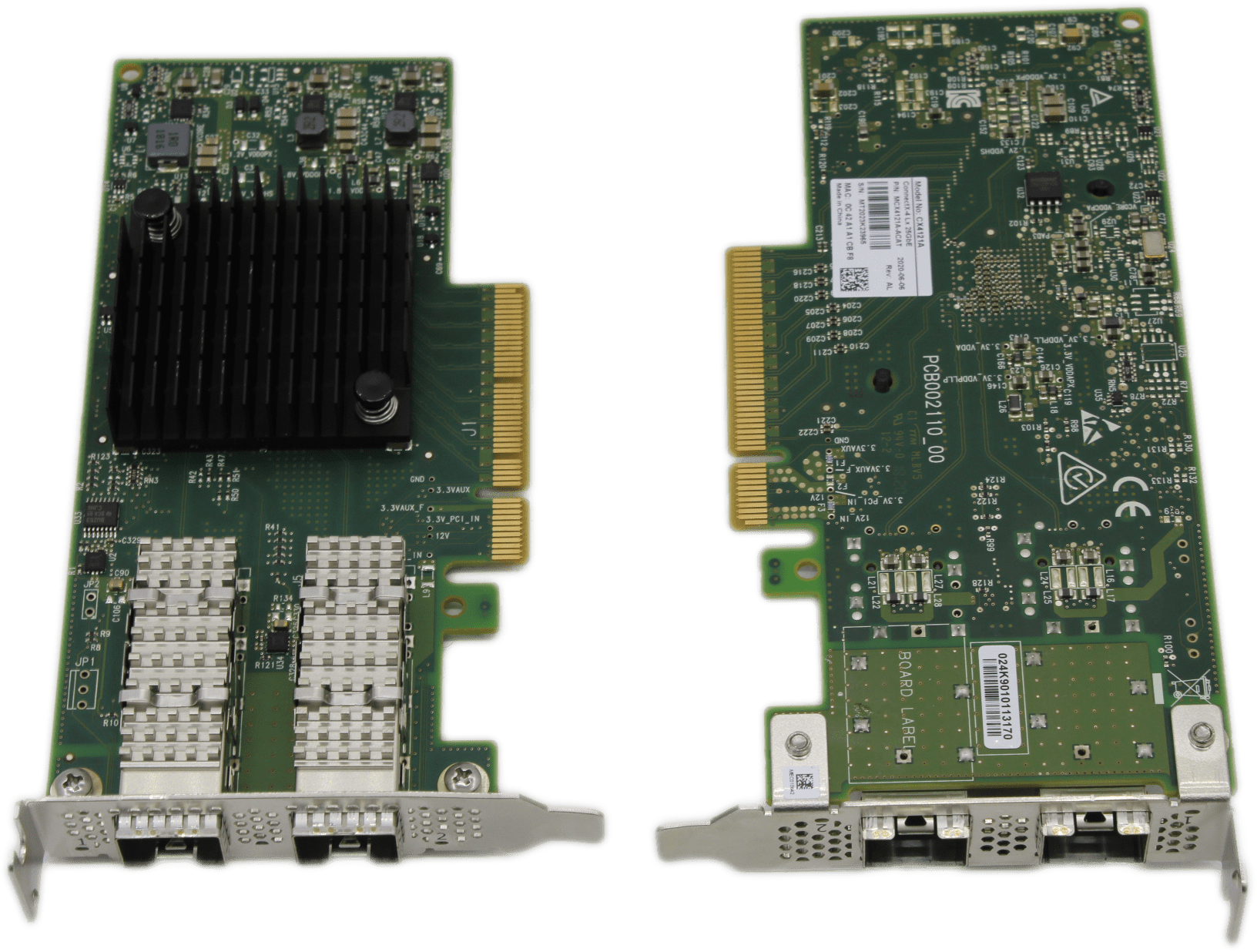 Mellanox ConnectX-4 MCX4121A-ACAT | 25GbE controller SFP28 Dual Port PCIe3.0 x8 | 9291 (Bild 1 von 6)