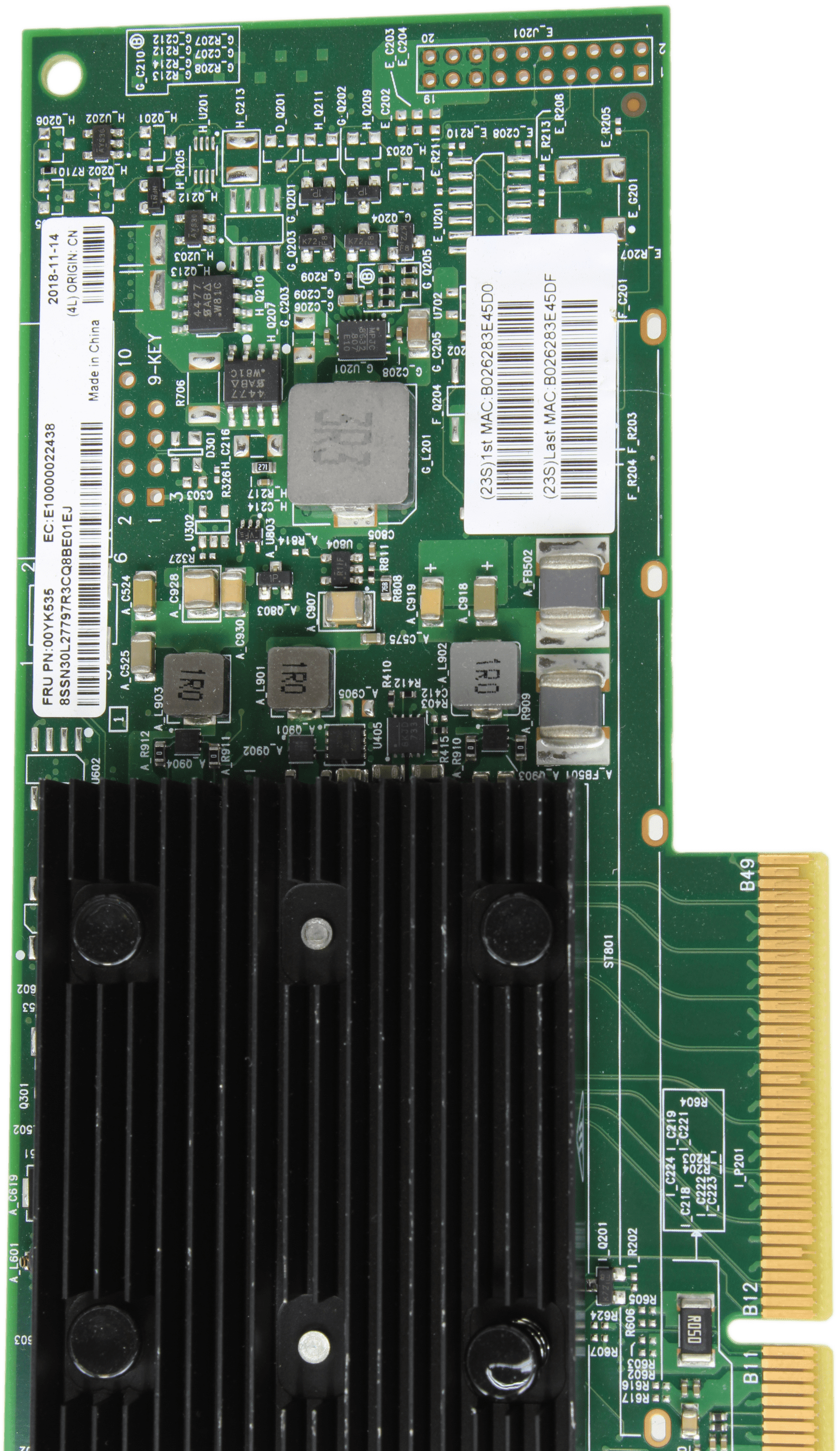 Lenovo - ThinkSystem Broadcom 57416 10Gb Base-T 2-Port Ethernet Adapter 00YK535 | 10003 — Produktlabel (Bild 2 von 6)