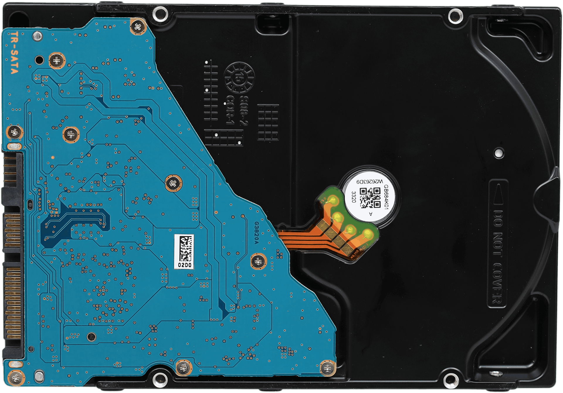 Dell Toshiba 6TB 7,2K SATA 6Gbps 128MB Cache Server HDD Festplatte - P/N 0KP22D | 10341 — Unterseite (Bild 3 von 5)