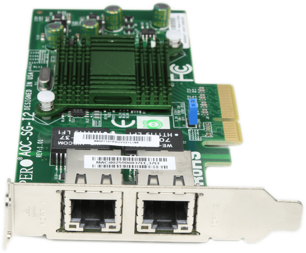 Supermicro AOC-SG-I2 Netzwerkkarte Dual Port PCIe2.0 x4 Gigabit Ethernet Adapter | 9819 (Bild 4 von 6)