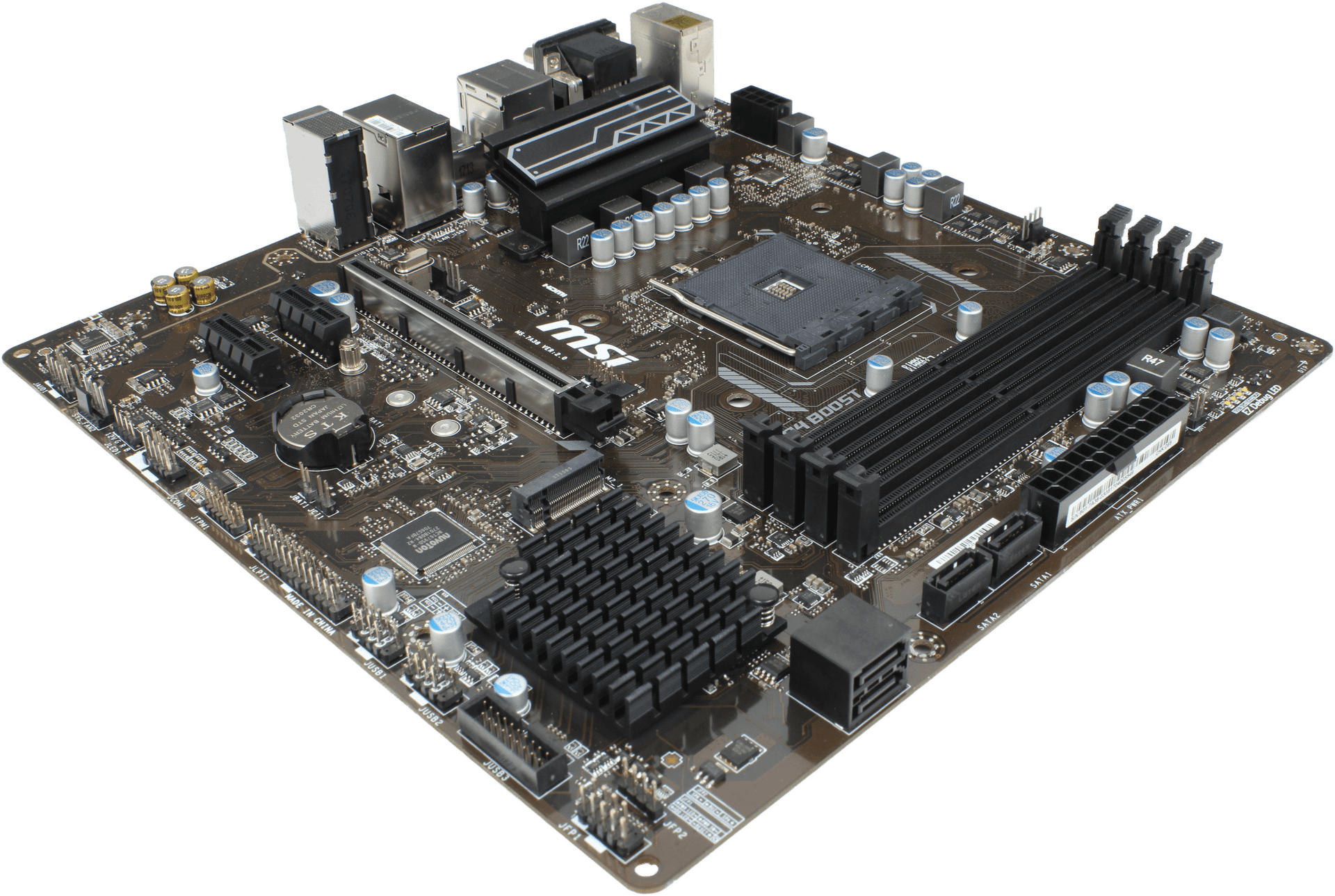 MSI B350M PRO-VDH Micro ATX Mainboard - Sockel AM4 4x DDR4 PCIe3 x16 +I/O Shield | 10136 — Übersicht (Bild 2 von 6)