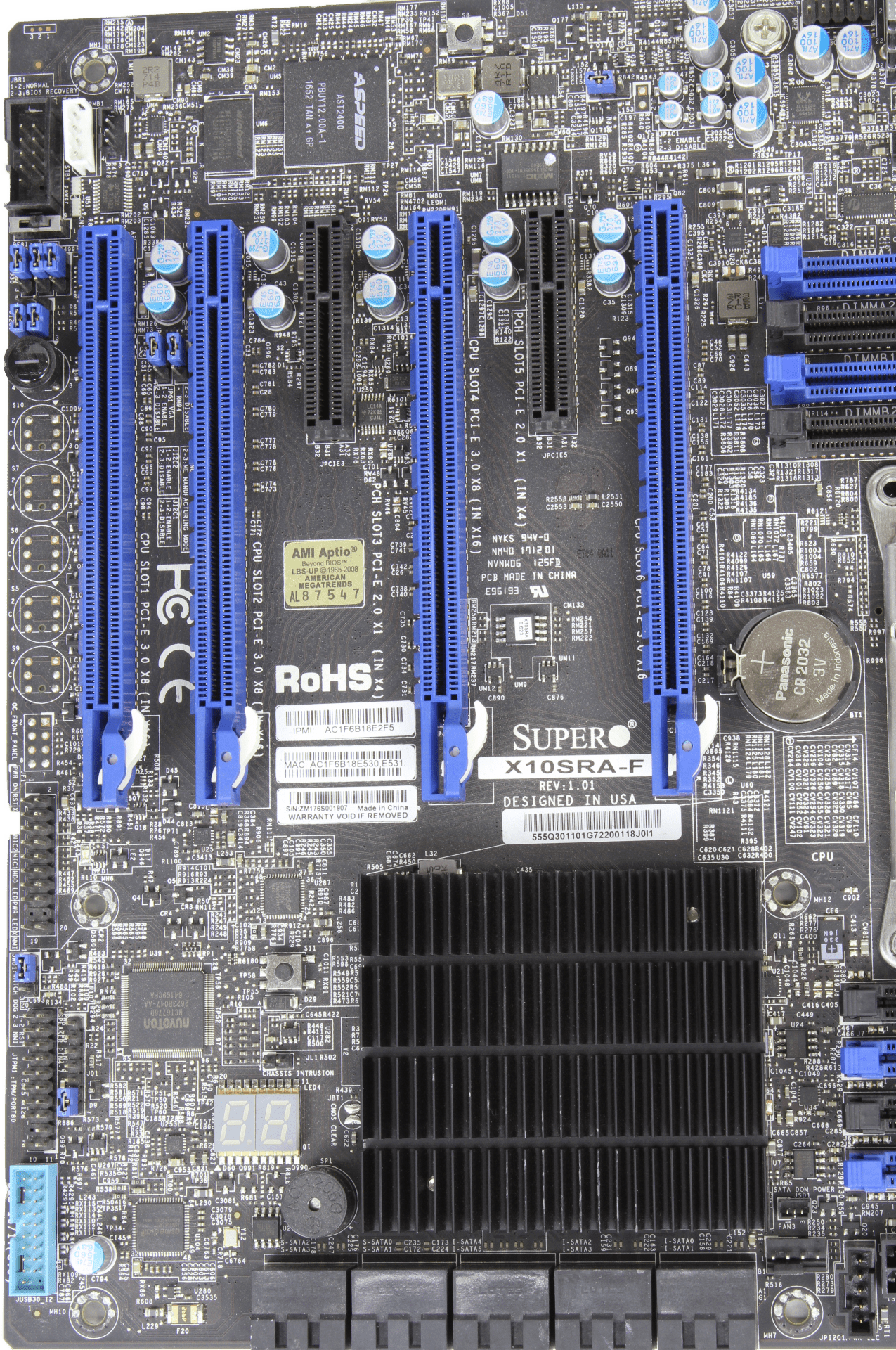 Supermicro X10SRA-F | Intel C612 | ATX Mainboard | LGA 2011-3 | 230 (Bild 6 von 6)