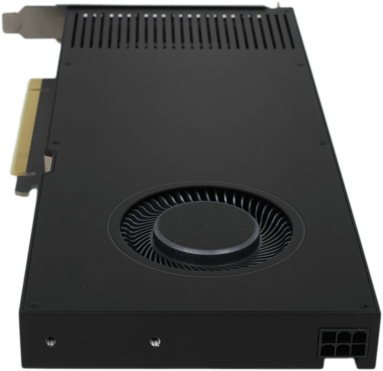 Nvidia RTX A4000 - 16GB GDDR6 ECC 4x DisplayPort 1.4a PCIe4 x16 140W Single Slot | 10231 — Rückansicht (Bild 4 von 6)
