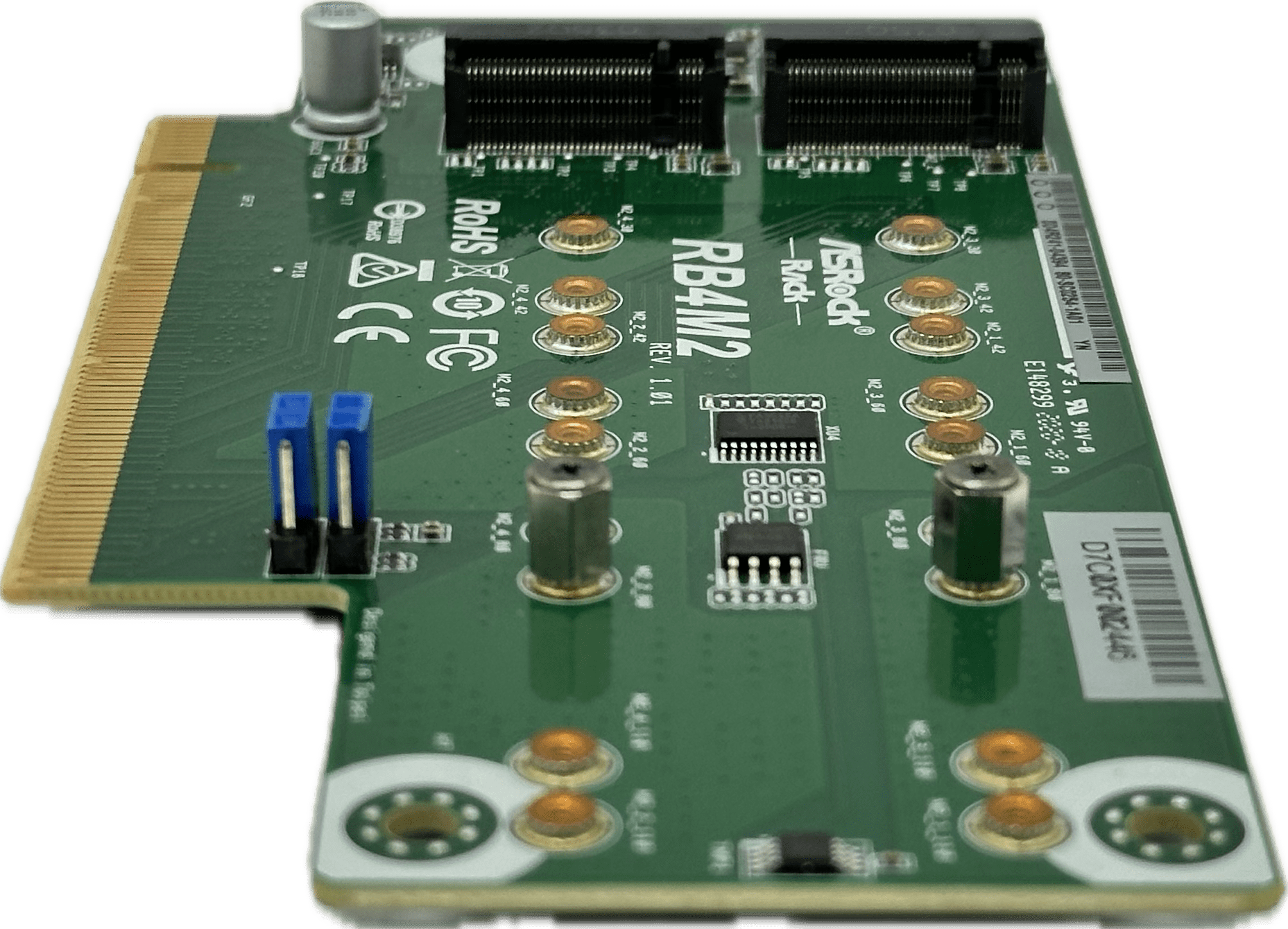 ASRock Rack RB4M2 - Quadro M.2 Adapter Board - 4 x M.2 M-Key SSD to PCIe3.0 x16 | 1728 (Bild 6 von 7)