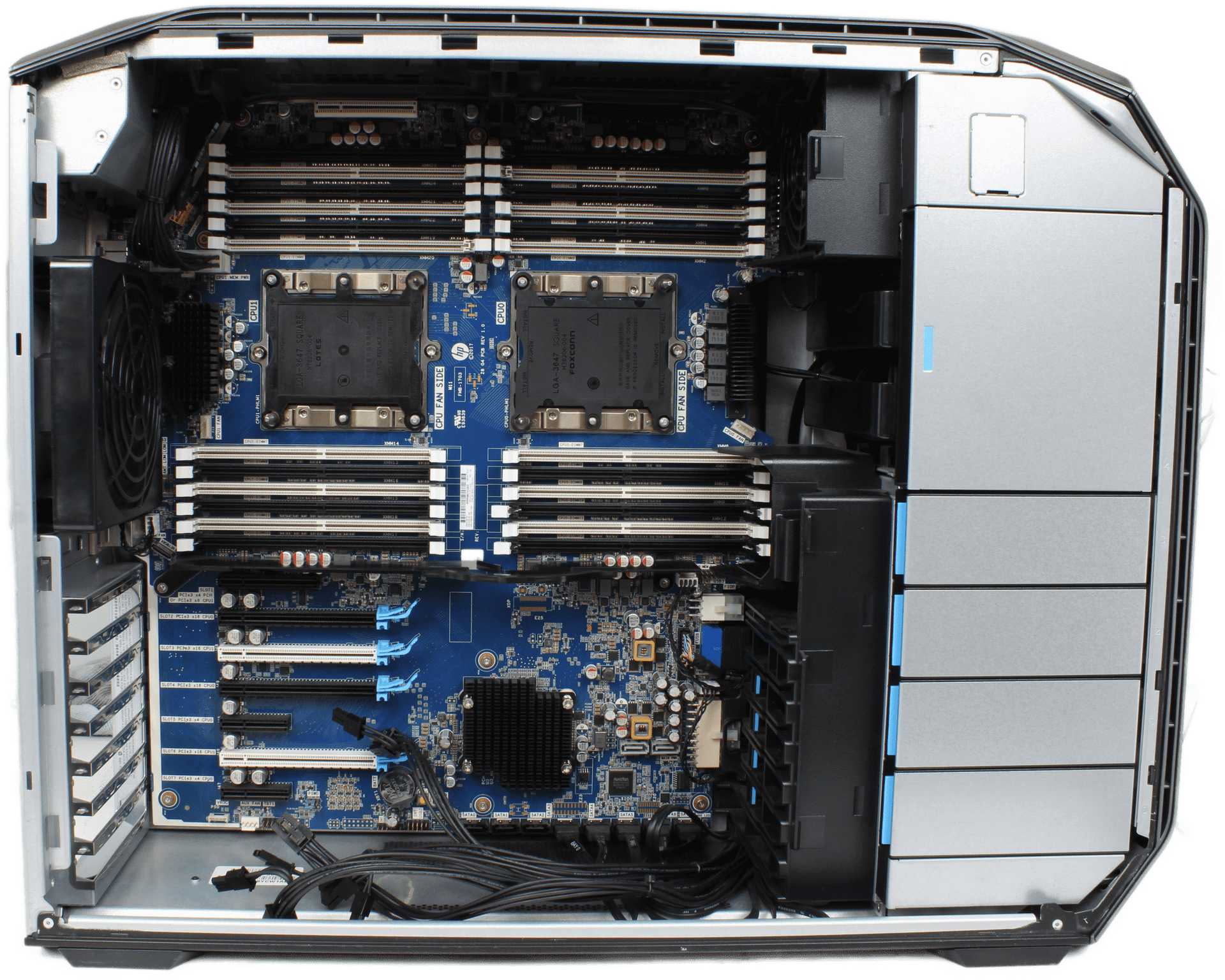 HP Z8 G4 Workstation Barebone - 2x FCLGA3647 24x DDR4 Slots PCIe Slots 1450W PSU | 10123 — overview (image 8 of 12)