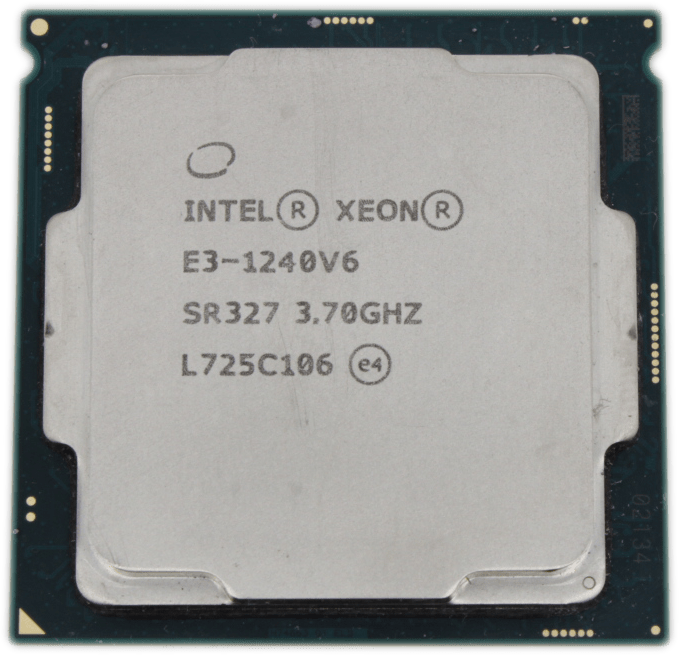 Intel Xeon E3-1240V6 3.7GHz 4 Core 8 Threads FCLGA1151 TDP 72W 8MB Cache SR327 | 9411 (Bild 1 von 4)