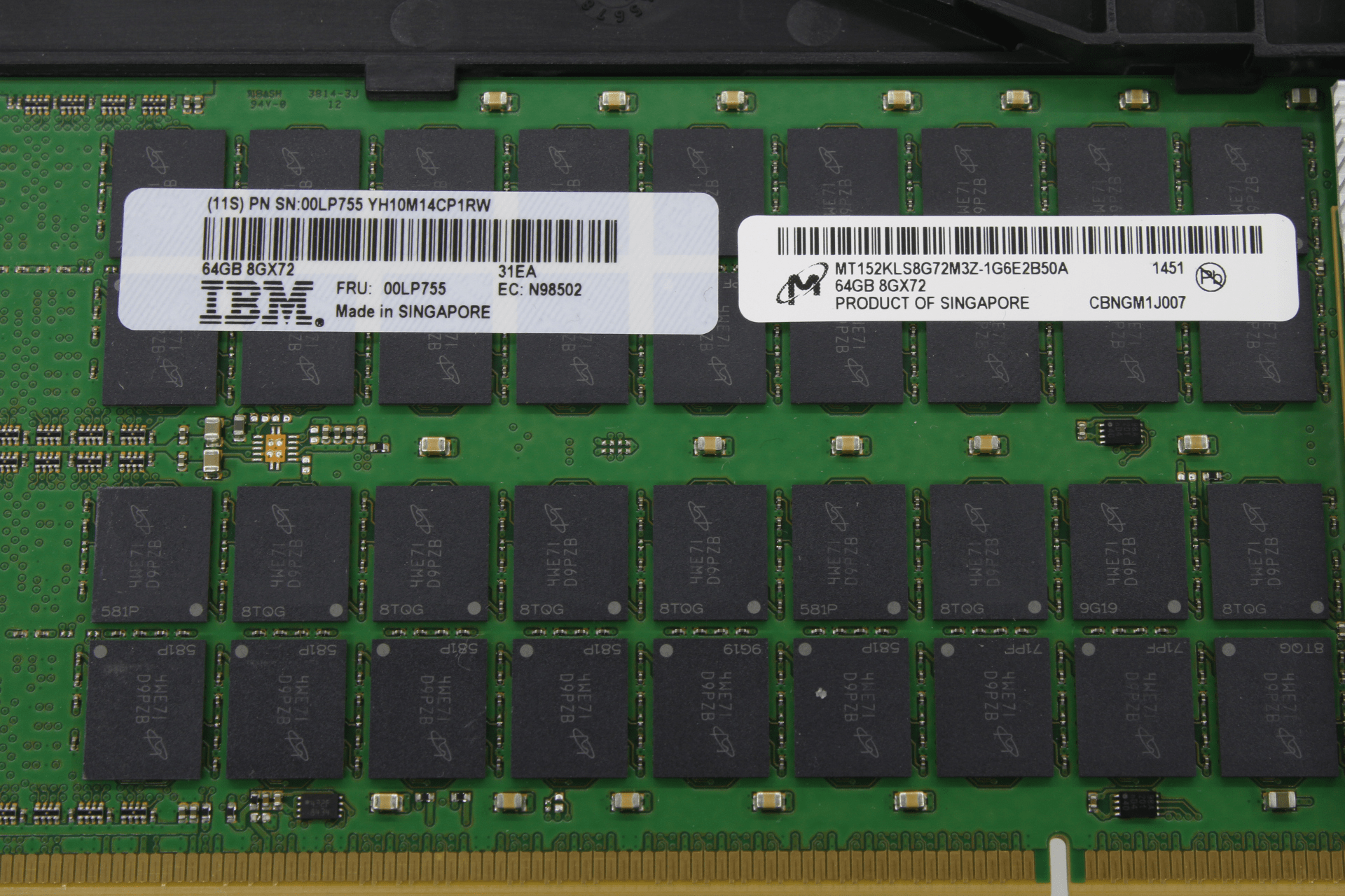 Micron | 64 GB for IBM Server RAM 8Gx72 | MT152KLS8G72M3Z-1G6E2B50A FRU: 00LP755 | 9294 (Bild 2 von 6)
