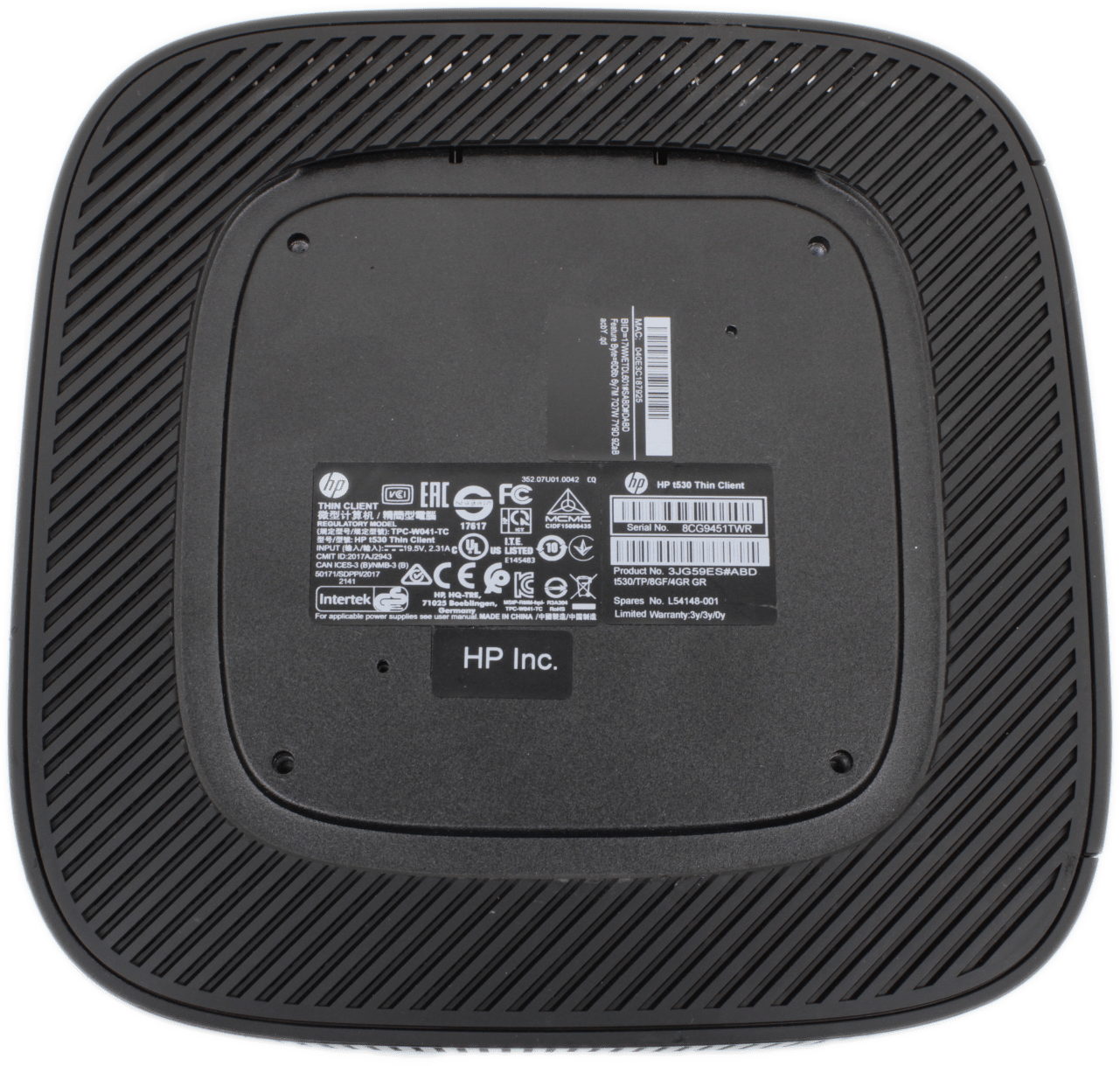 HP t530 Mini-PC Thin Client GX-215JJ 2x1,5GHz 4GB DDR4 8GB M.2 | inklusive PSU | 9500 (Bild 5 von 6)
