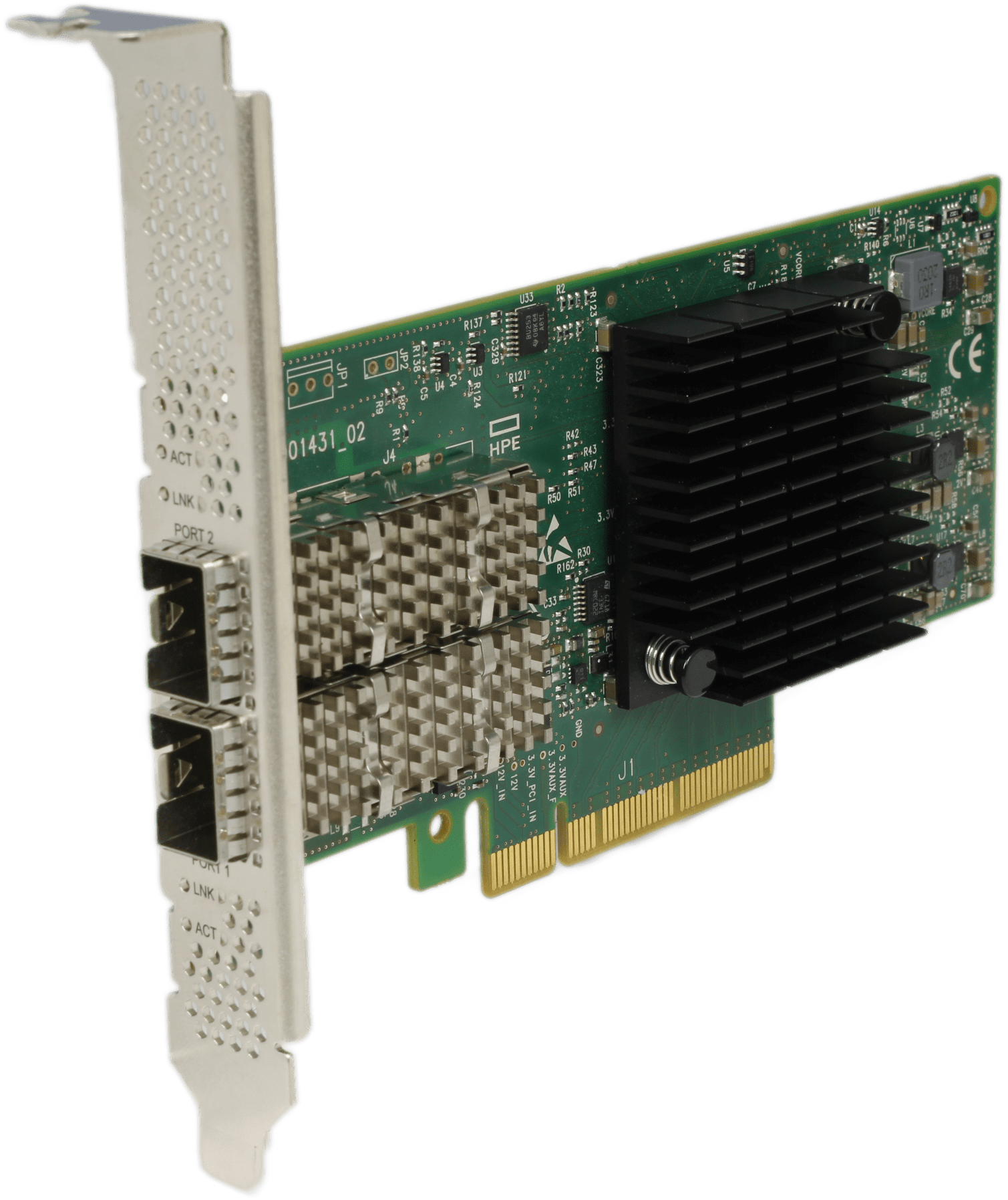 HPE 640SFP28 Dual Port 25GbE SFP28 Netzwerkadapter PCIe3.0 x8 FP - 817753-B21 | 10061 — Produktbild (Bild 1 von 6)