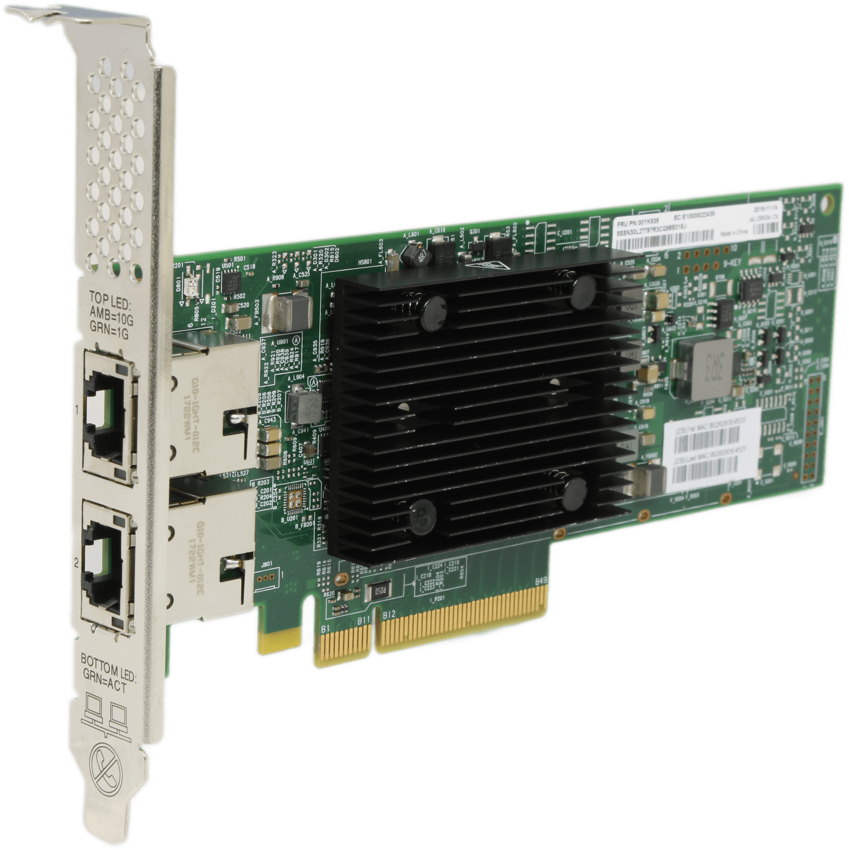 Lenovo - ThinkSystem Broadcom 57416 10Gb Base-T 2-Port Ethernet Adapter 00YK535 | 10003 — Produktbild (Bild 6 von 6)