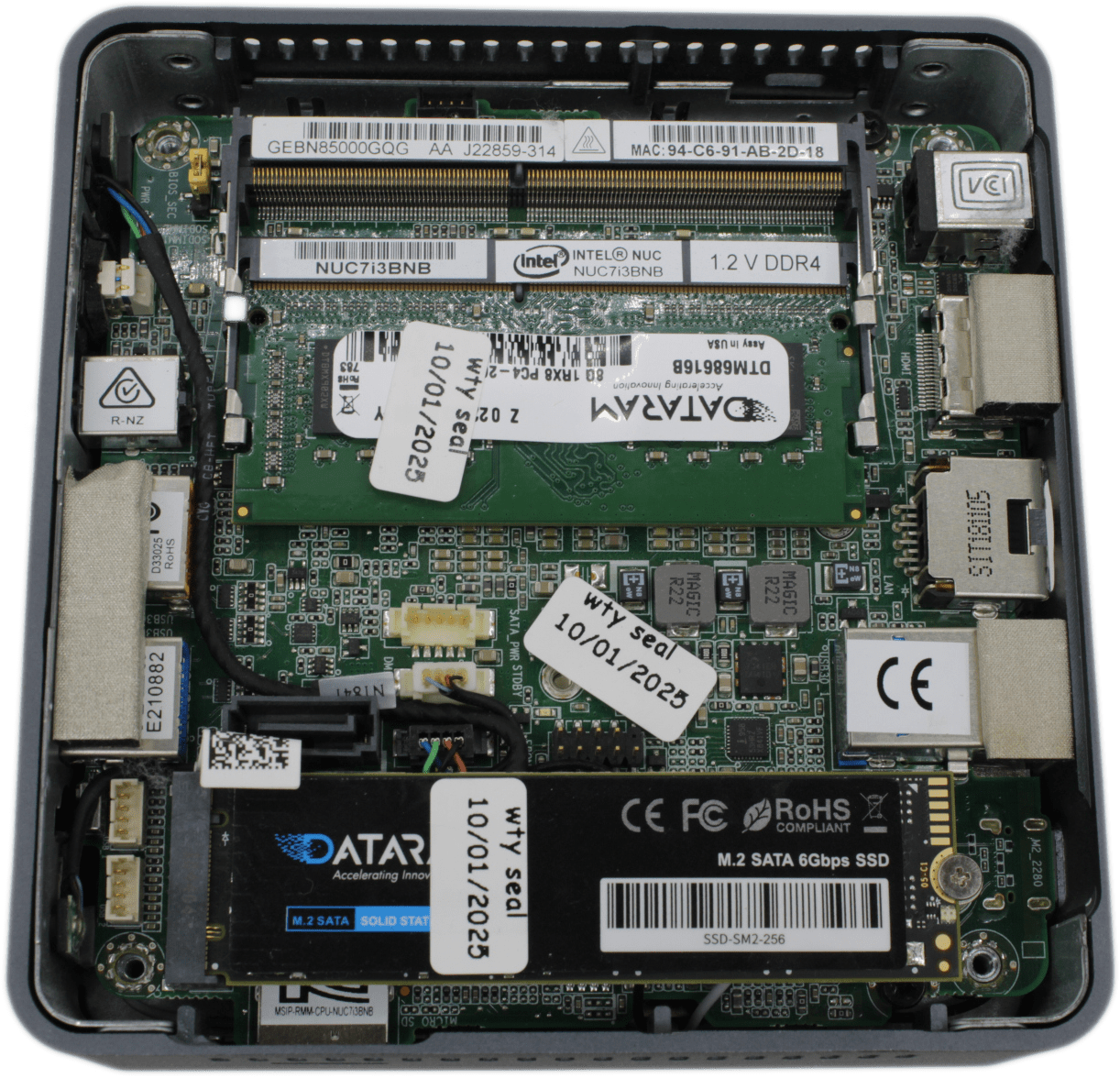 Intel NUC Mini PC WiFi - i3-7100U 2x2,4 GHz - 256GB SSD 8GB RAM no OS NUC7i3BNK | 614 (Bild 7 von 8)