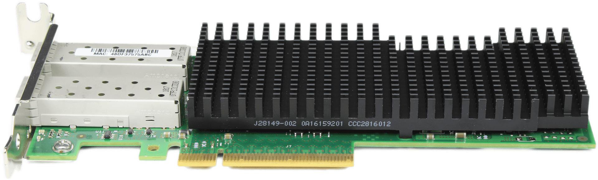 HPE 661SFP28 Dual Port 10/25Gb SFP28 Netzwerkadapter PCIe3.0 x8 870823-001 LP | 10055 — Seitenansicht (Bild 2 von 7)