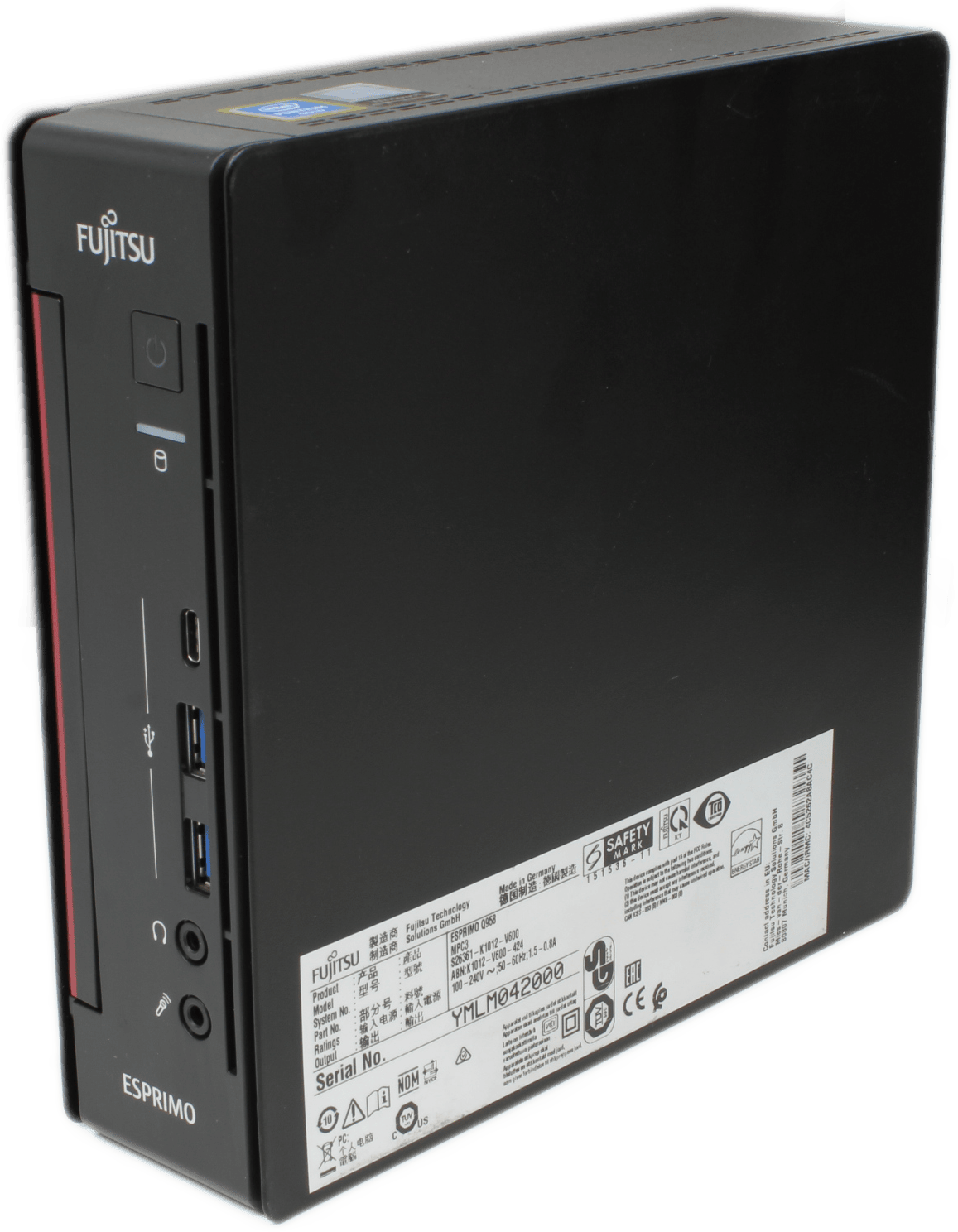 Fujitsu Esprimo Q958 - i5-8400 8 GB DDR4 RAM 256GB 2,5" SSD Win11 + Stromkabel | 9952 — Seitenansicht (Bild 2 von 7)