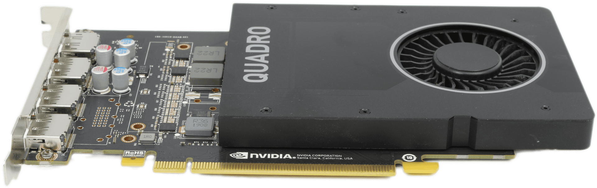 HP NVIDIA Quadro P2000 - 5GB GDDR5 PCIe3.0 x16 4x DisplayPort 1.4 1024 CUDA FP | 9923 — Seitenansicht (Bild 3 von 7)