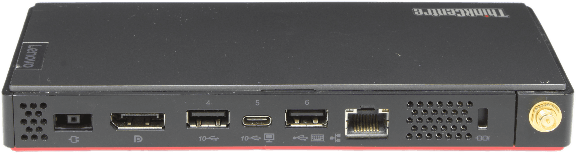 Lenovo ThinkCentre M75n - AMD Ryzen 3 PRO 3300U 8GB RAM 128GB NVMe + WiFi Modul | 10239 — Rückansicht (Bild 2 von 6)