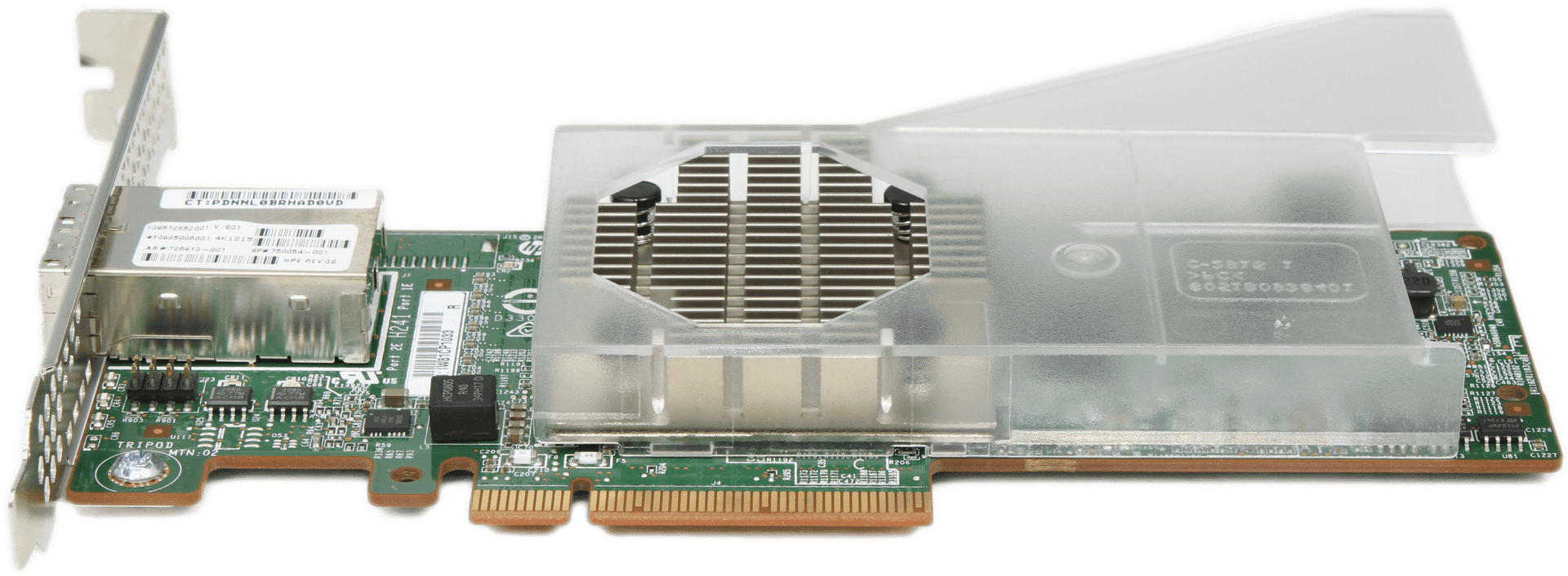 HPE H241 Dual Port 12Gb SAS/SATA PCIe3 x8 Smart Host Bus Adapter FP - 726913-001 | 9925 — Seitenansicht (Bild 2 von 7)
