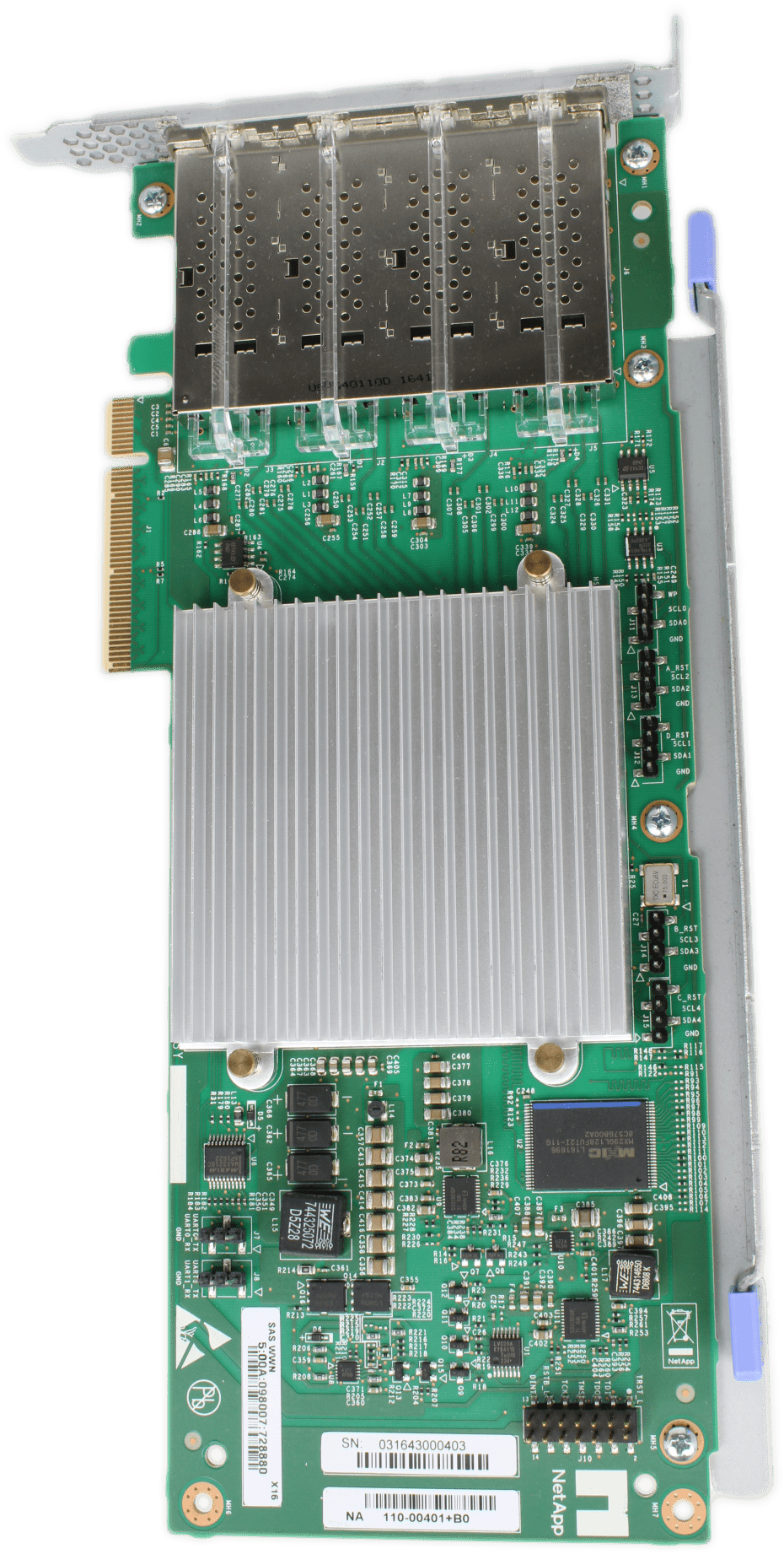 NetApp 4-Port SAS Host Bus Adapter SAS 12G QSFP PCIe x8 NY201-J8599RC 110-00401 | 9832 (Bild 5 von 5)