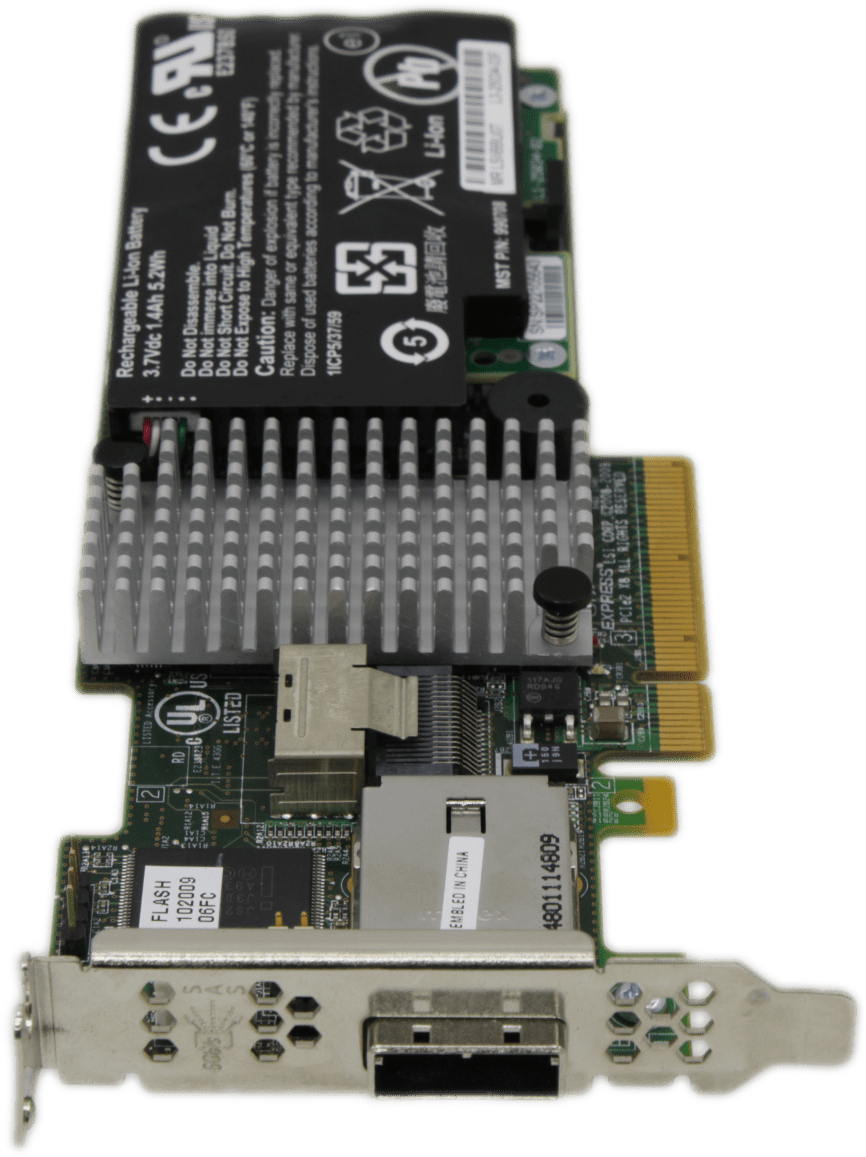 LSI | MR SAS 9280-4i4e | 6G RAID SAS/SATA Controller PCIe + BBU L3-25305-02A | 9337 (Bild 2 von 8)