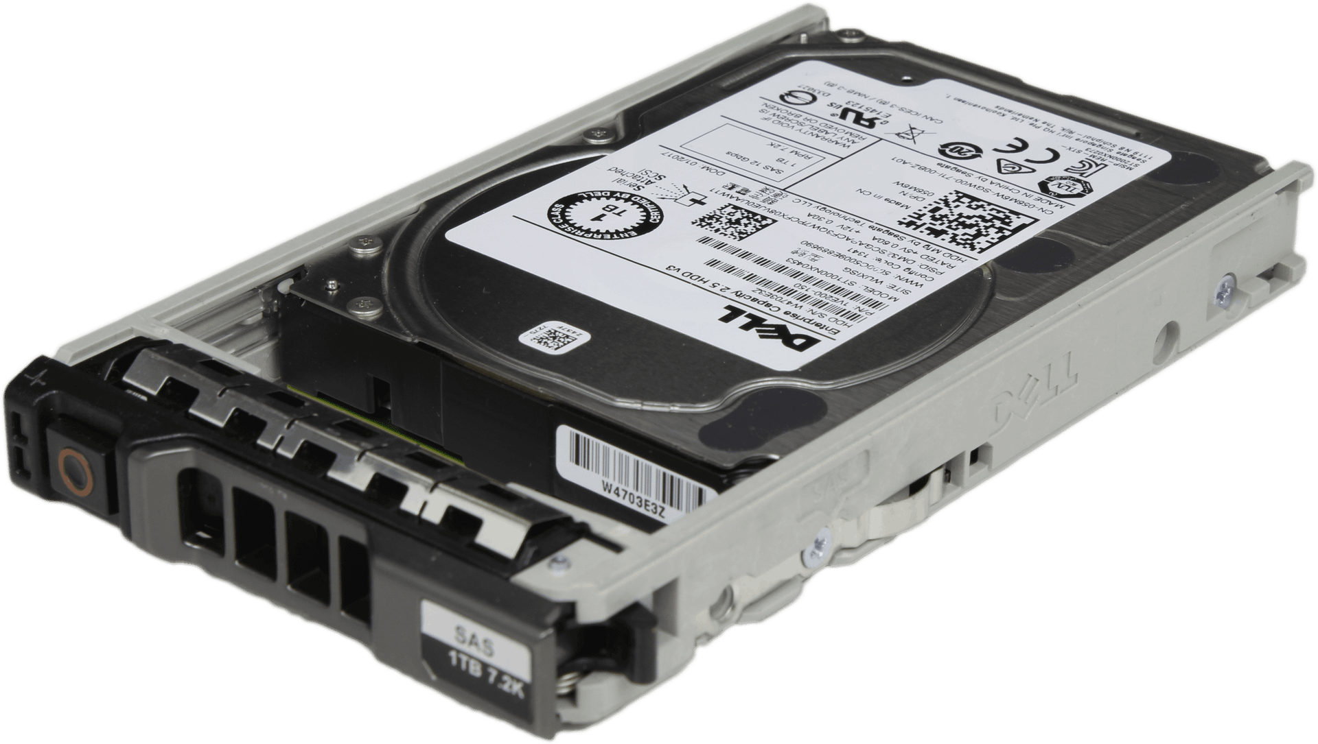 Dell HDD 1TB + Caddy - 12G SAS - 2.5" 7,2K RPM ST1000NX0453 056M6W 1VE200-150 | 10211 — Produktbild (Bild 1 von 5)