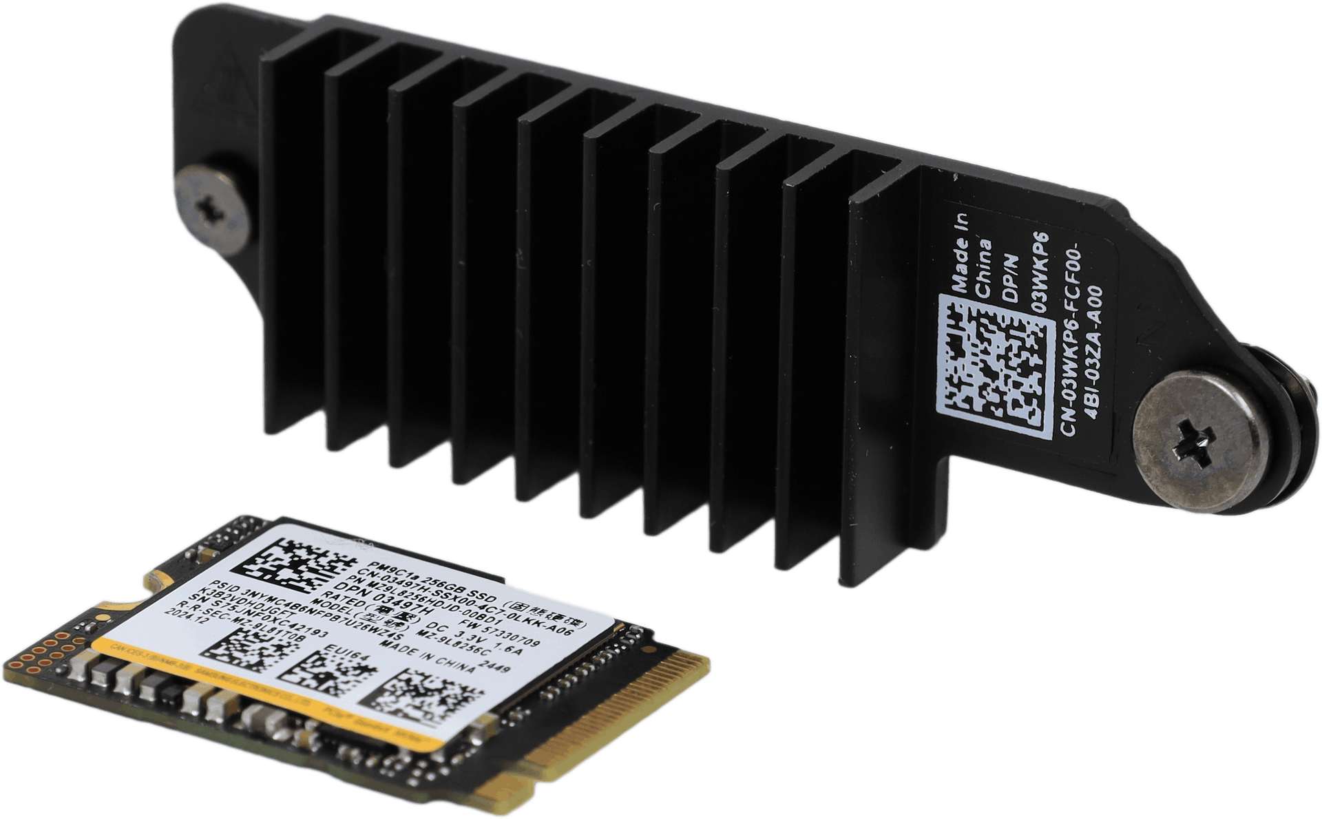 256GB NVMe 2230 PCIe 4.0 x4 für OptiPlex 3000 TC Samsung 03497H+ 03WKP6 Heatsink | 10364 — Produktbild (Bild 2 von 6)